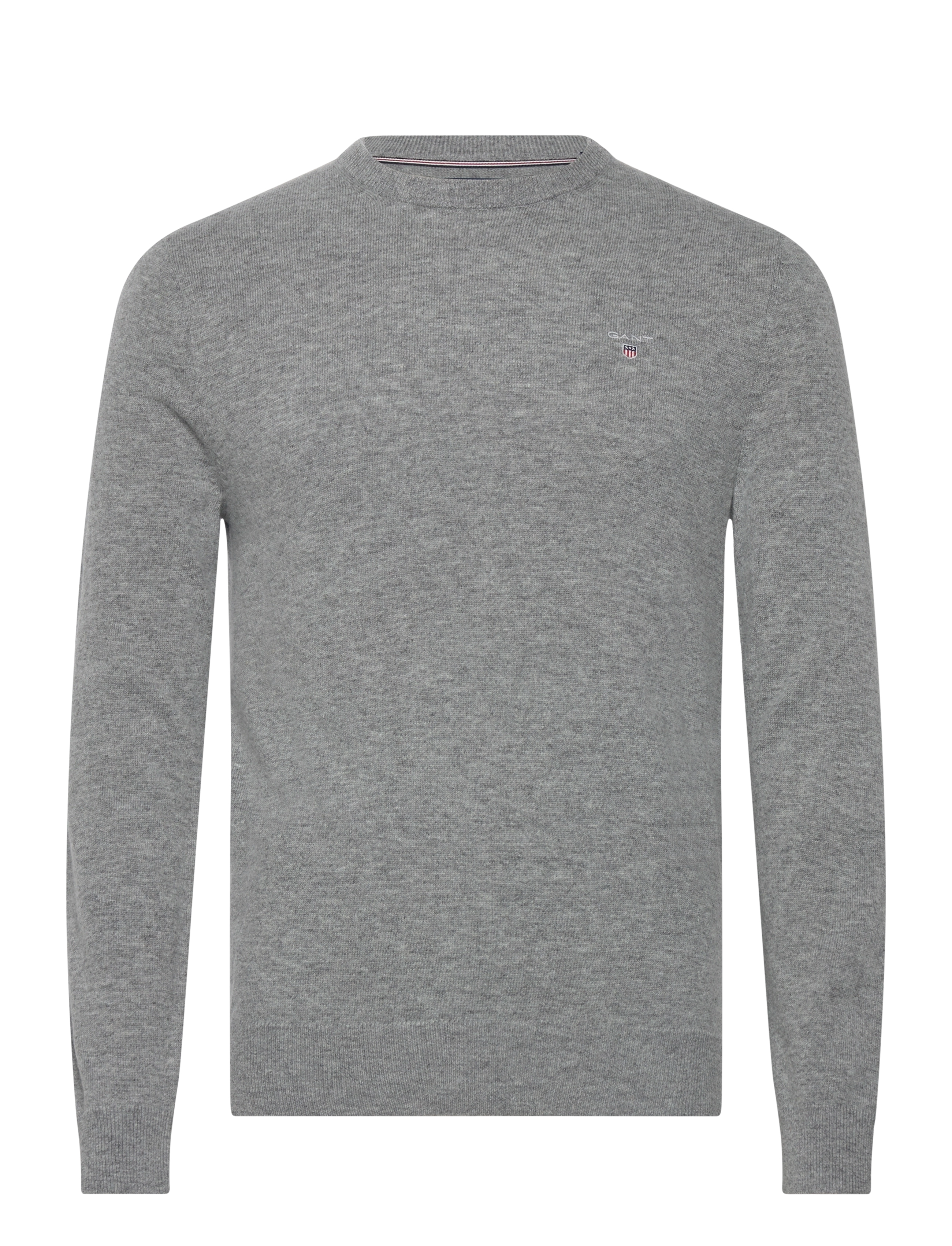 GANT EXTRAFINE LAMBSWOOL C-NECK O/S - Trøjer - GREY MELANGE / grey