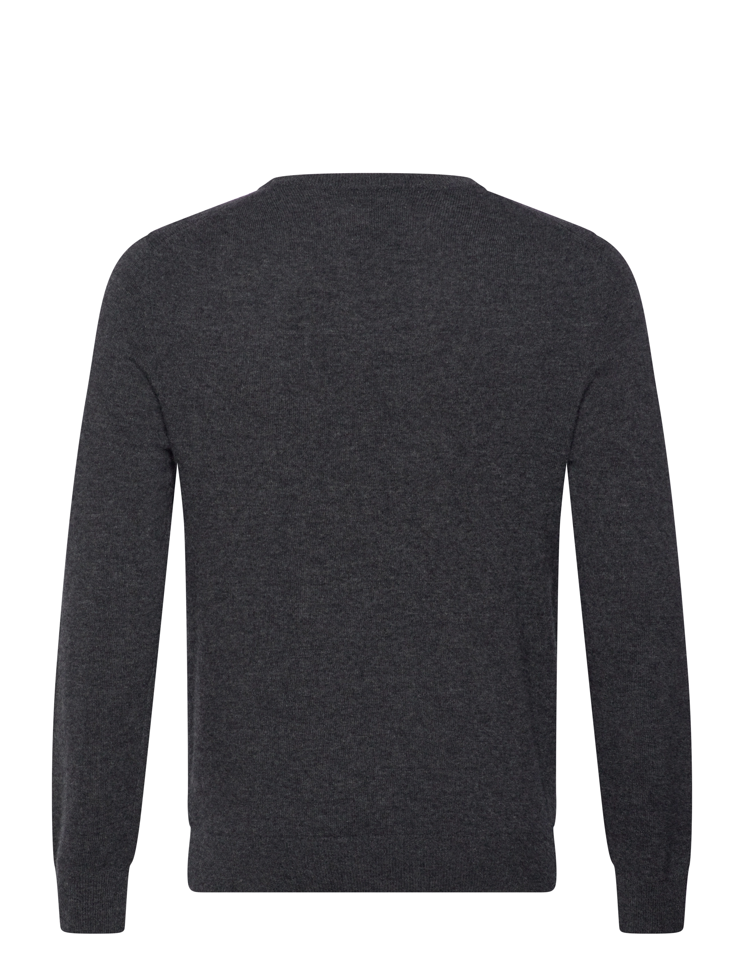 GANT - EXTRAFINE LAMBSWOOL C-NECK - dk charcoal melange - 1