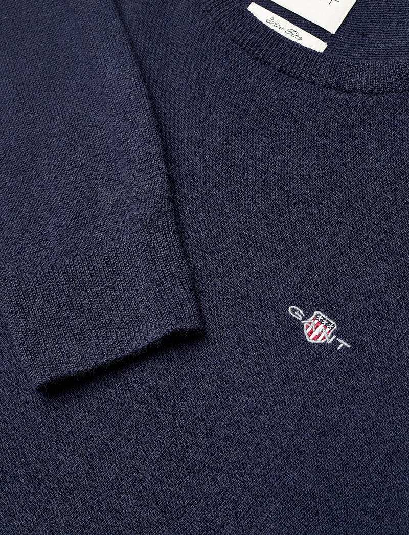 GANT - EXTRAFINE LAMBSWOOL C-NECK - rundhals - marine - 5