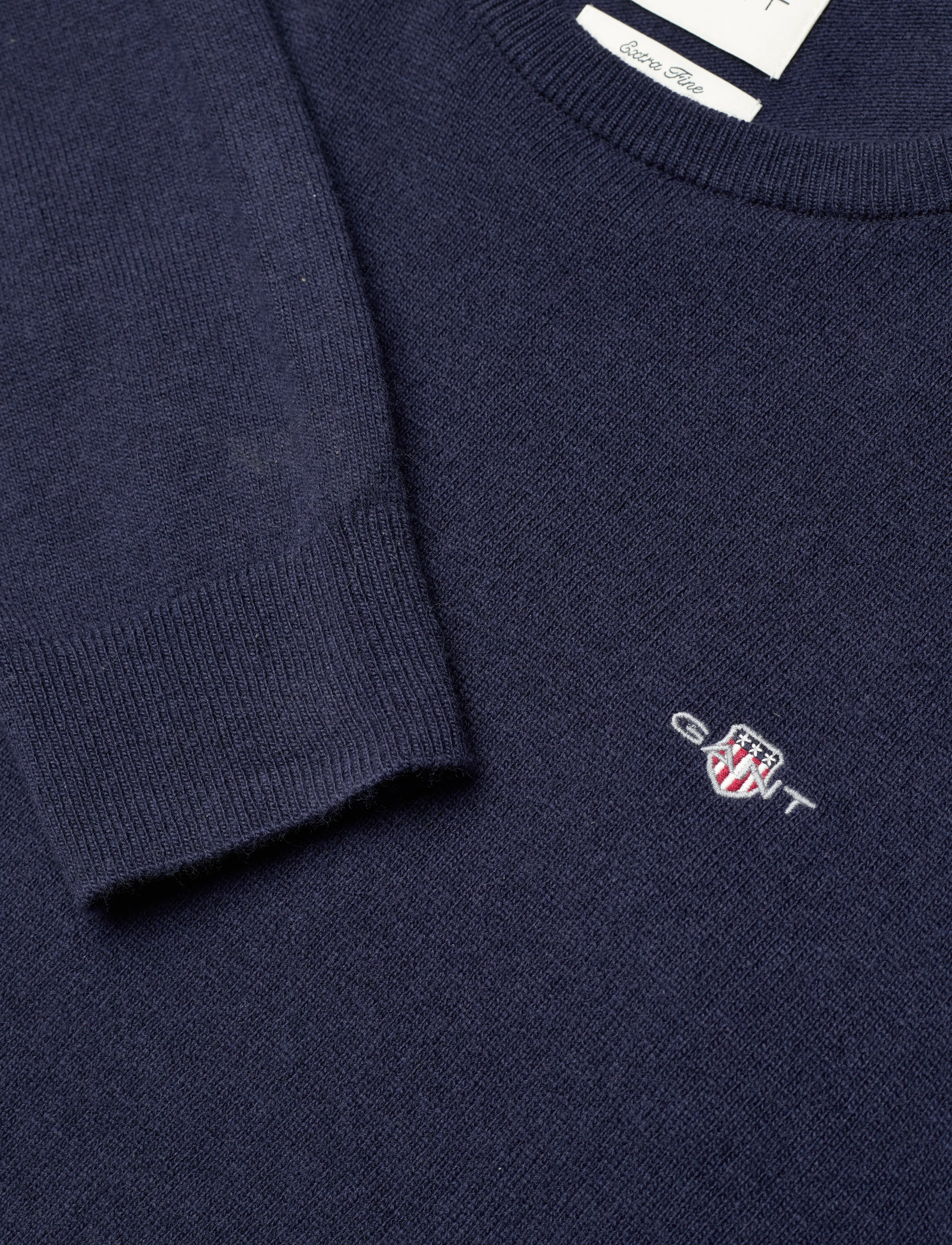 GANT - EXTRAFINE LAMBSWOOL C-NECK - marine - 5