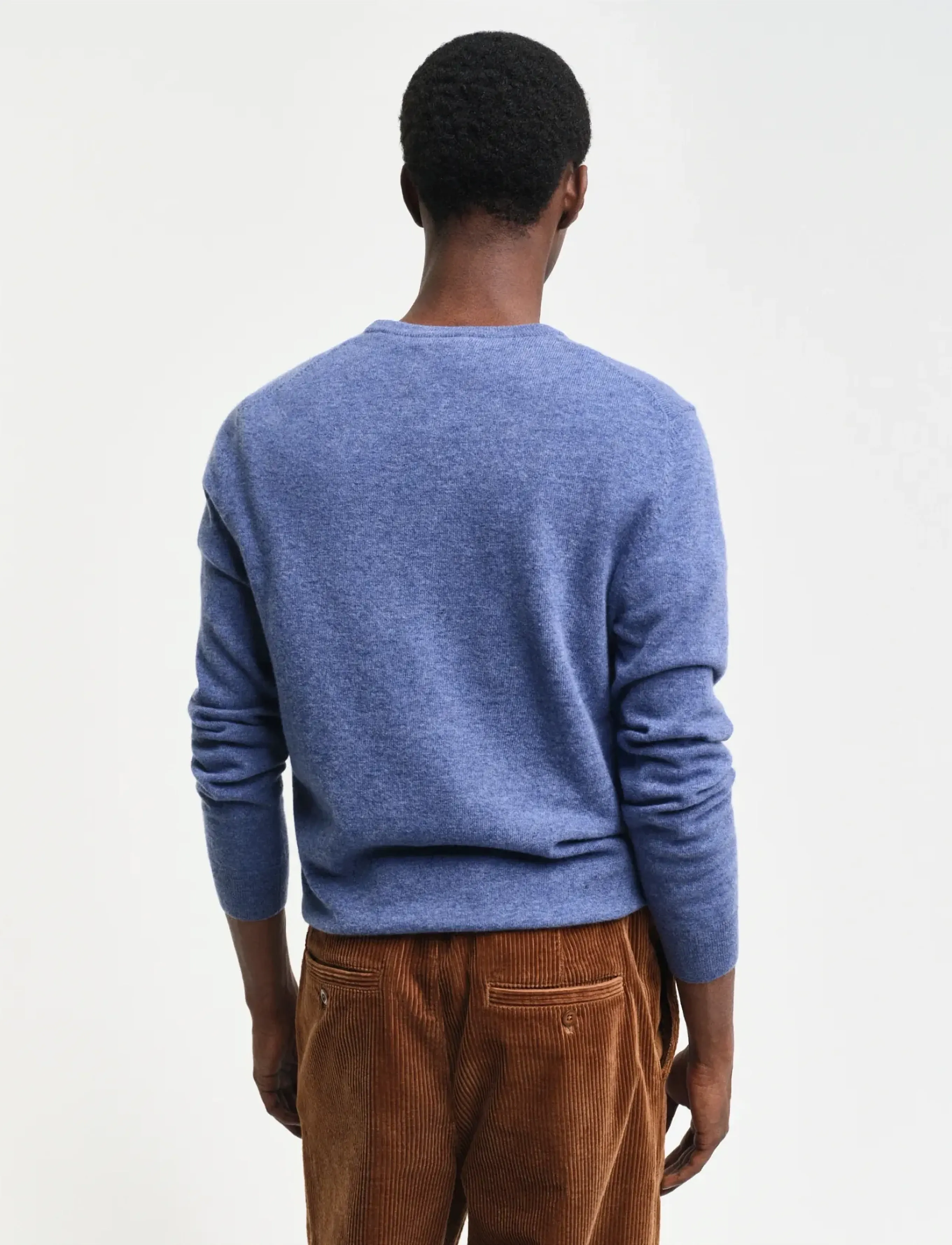 GANT - EXTRAFINE LAMBSWOOL C-NECK - stone blue melange - 3