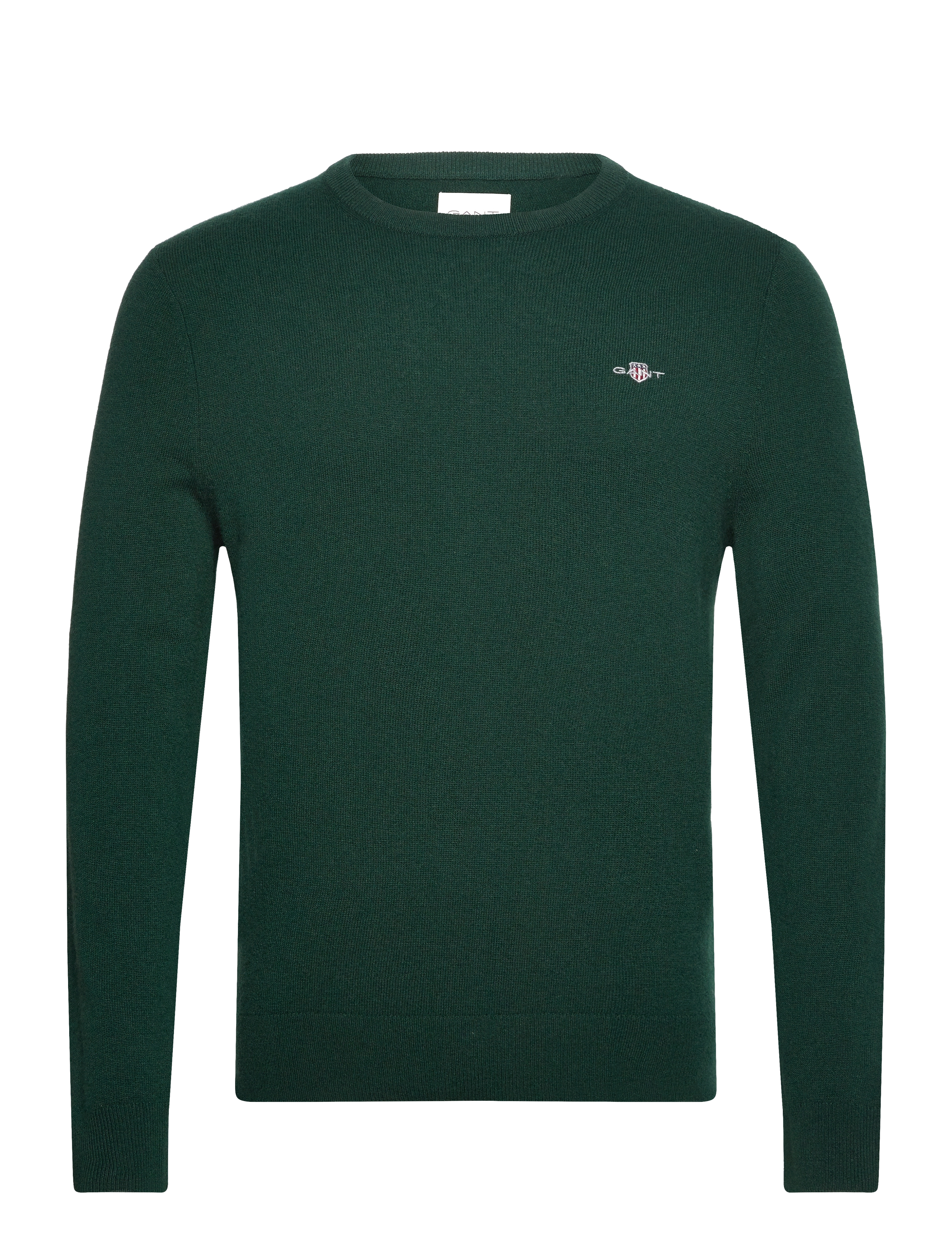 GANT - EXTRAFINE LAMBSWOOL C-NECK - tartan green - 1