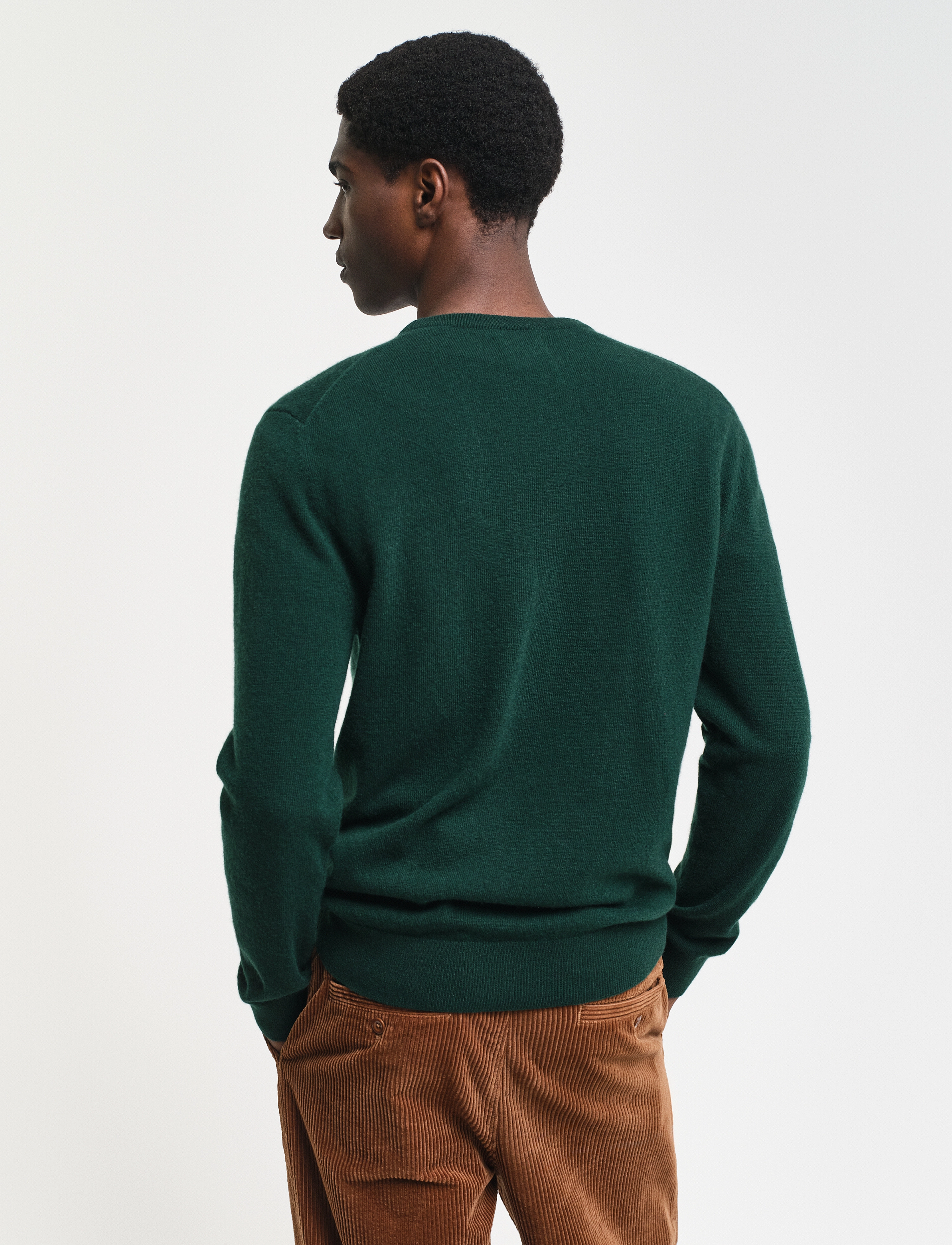 GANT - EXTRAFINE LAMBSWOOL C-NECK - tartan green - 3