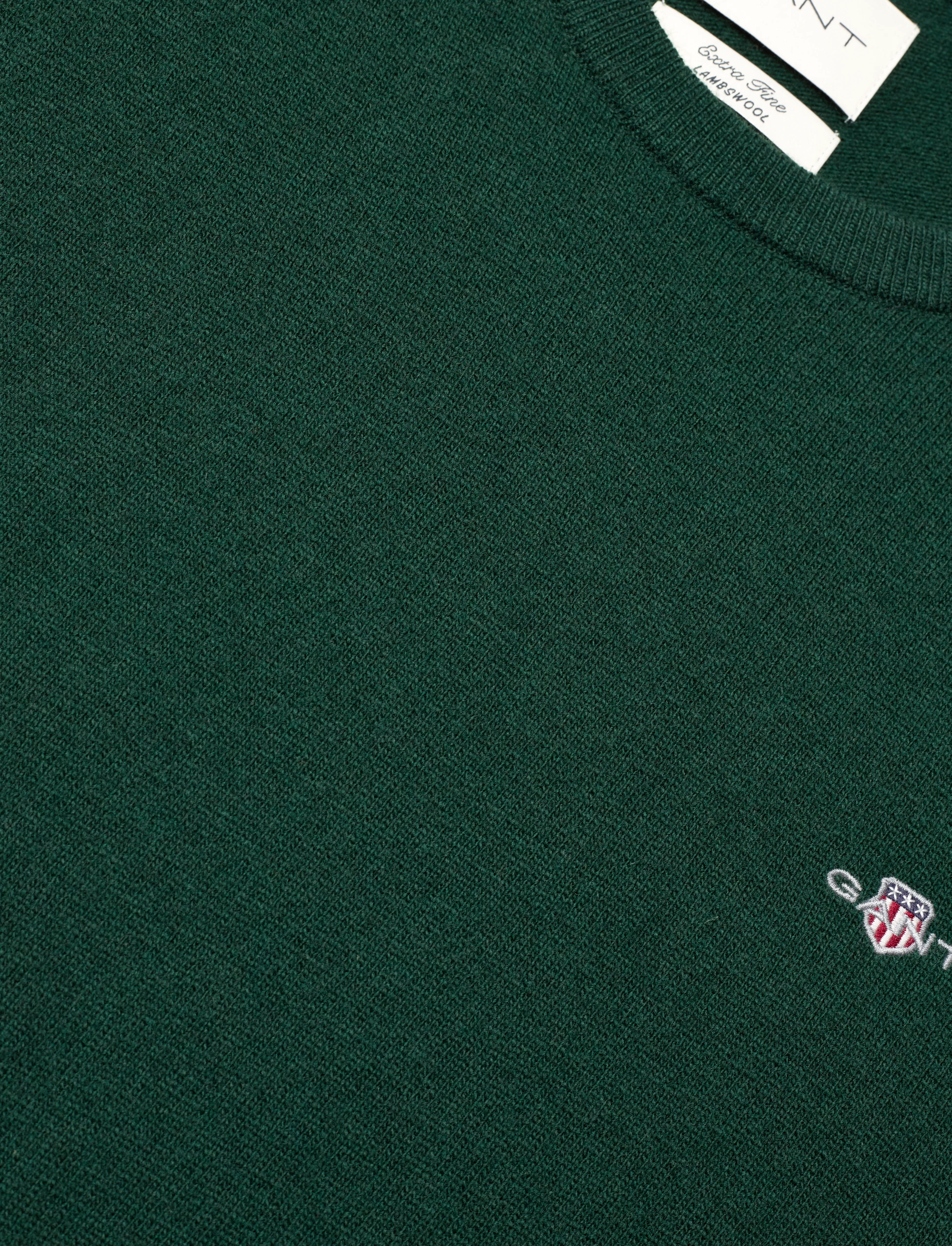 GANT - EXTRAFINE LAMBSWOOL C-NECK - tartan green - 5