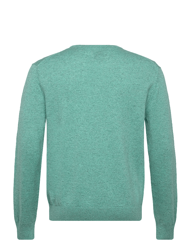 GANT - SLUB COTTON LINEN C-NECK - rund hals - ocean green melange - 1
