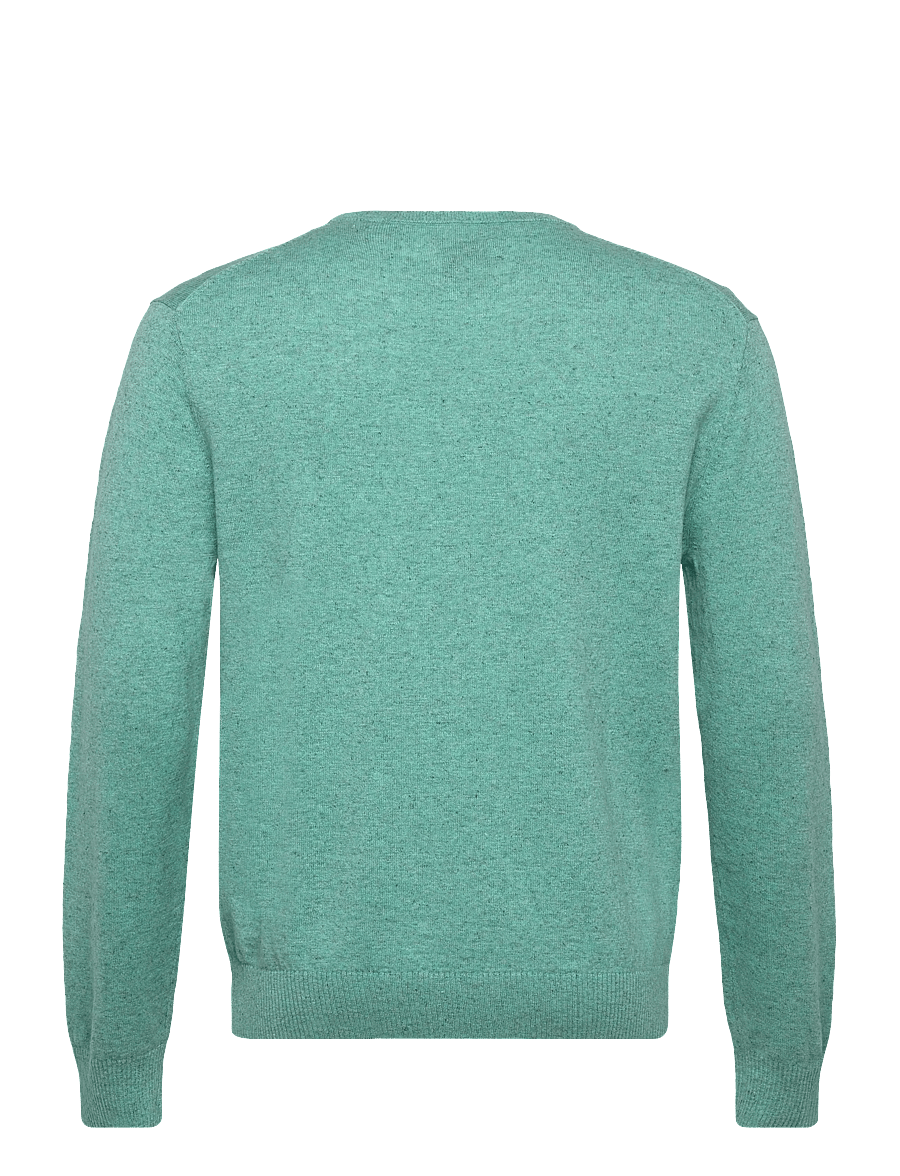 Gant - SLUB COTTON LINEN C-NECK - rund hals - ocean green melange - 2