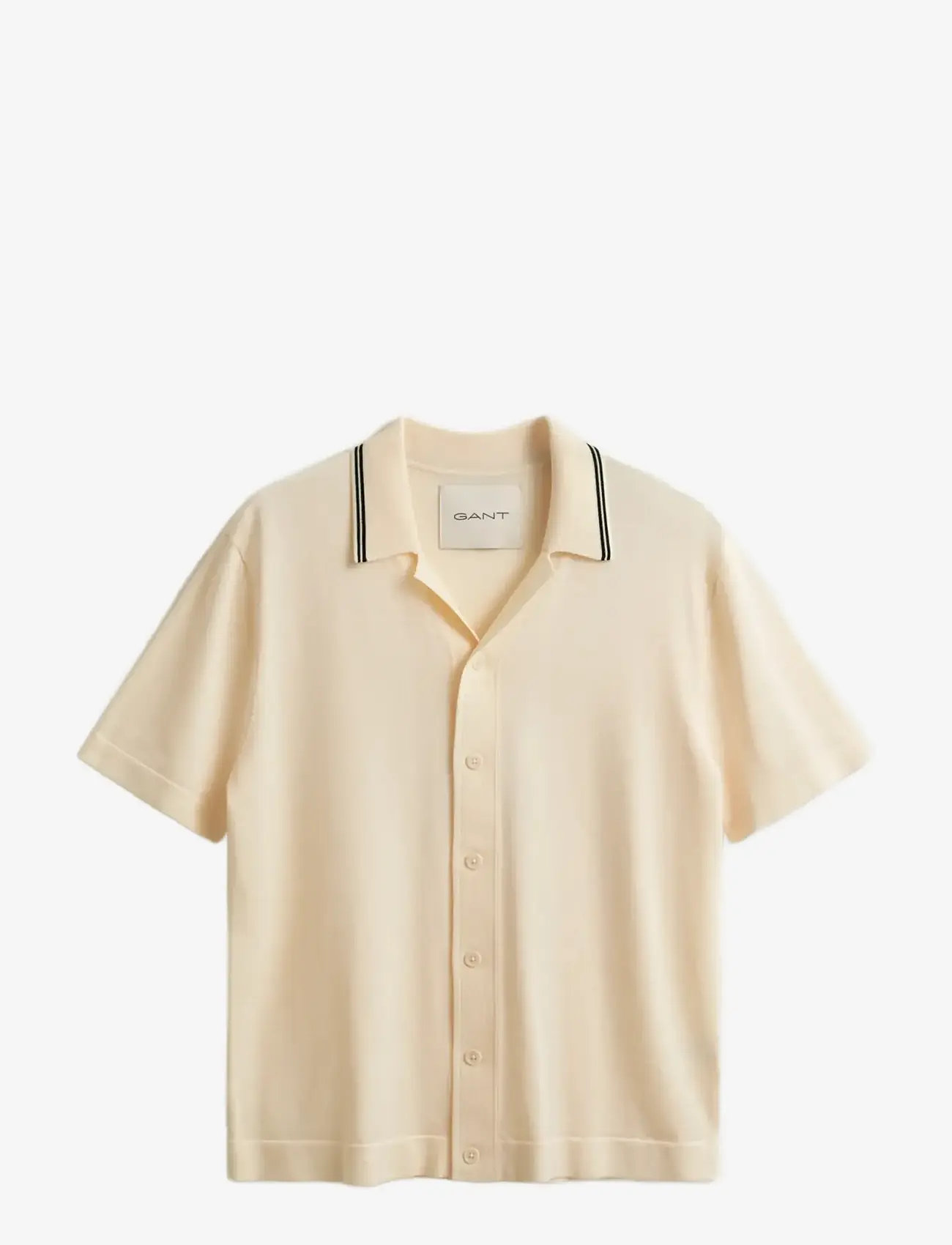 GANT - RESORT COLLAR POLO - polostrik - creamed white - 1