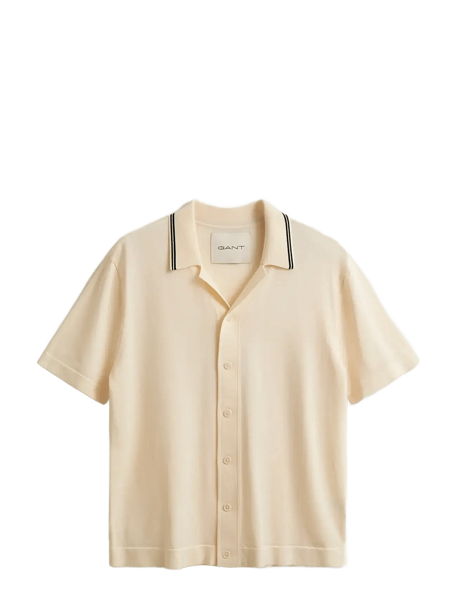 Gant - RESORT COLLAR POLO - polostrik - creamed white - 1