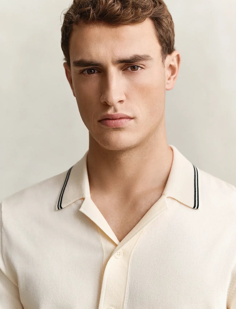 Gant - RESORT COLLAR POLO - polostrik - creamed white - 3