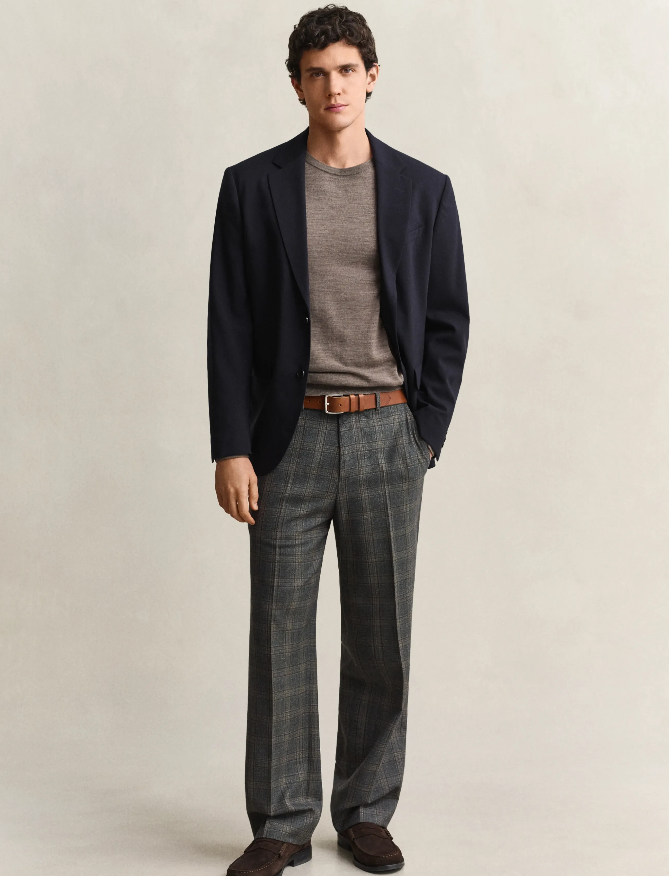 Gant - EXTRAFINE MERINO WOOL C-NECK - Ümara kaelusega - dark hazelnut melange - 4