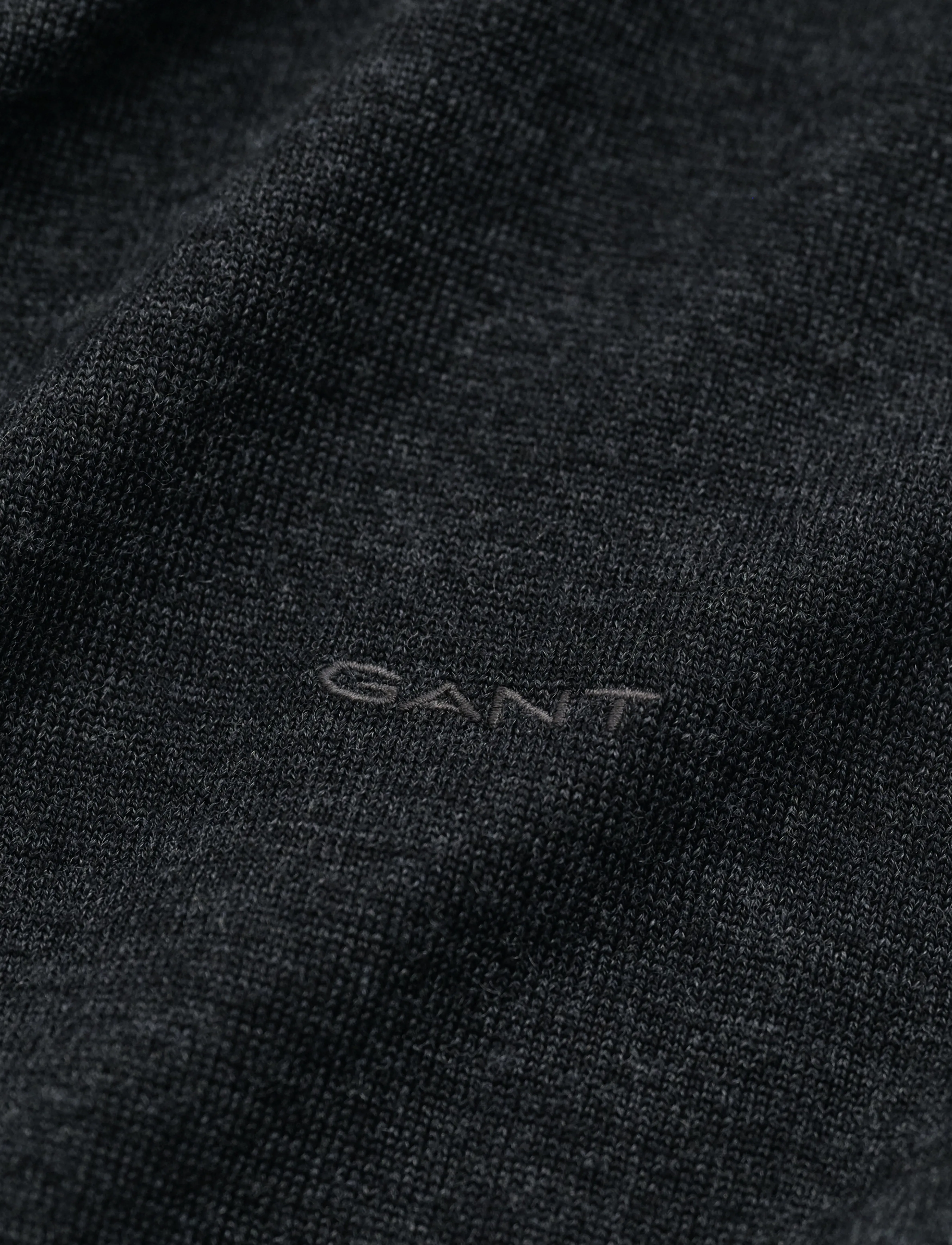 Gant - EXTRAFINE MERINO WOOL C-NECK - round necks - dk charcoal melange - 4