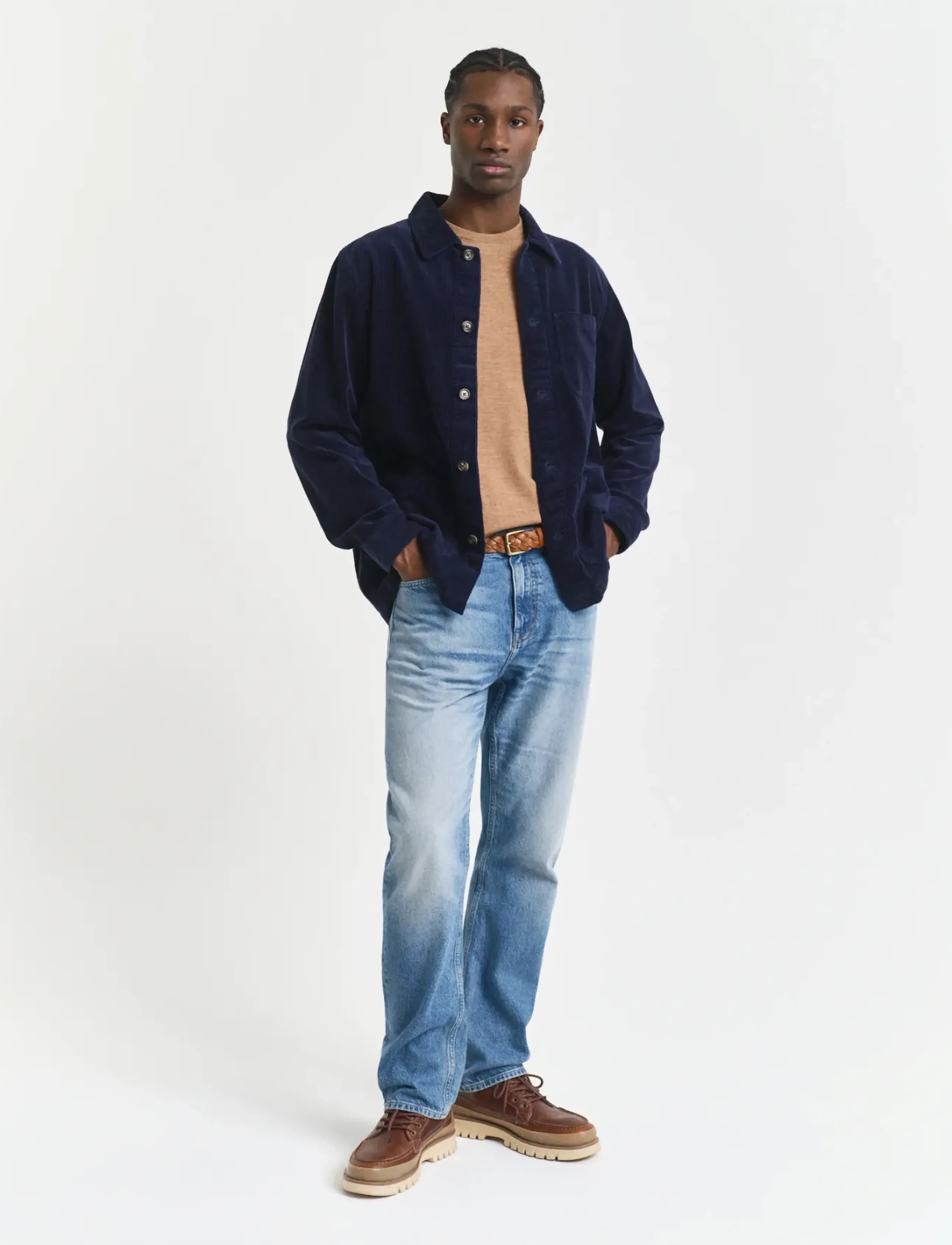 Gant - EXTRAFINE MERINO WOOL C-NECK - rundhals - dk. sand melange - 4