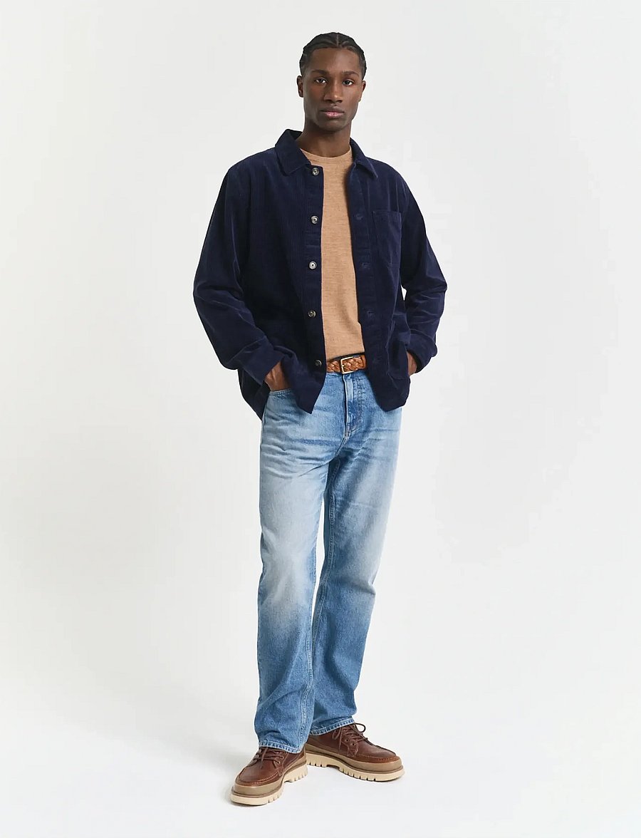 Gant - EXTRAFINE MERINO WOOL C-NECK - rundhals - dk. sand melange - 4