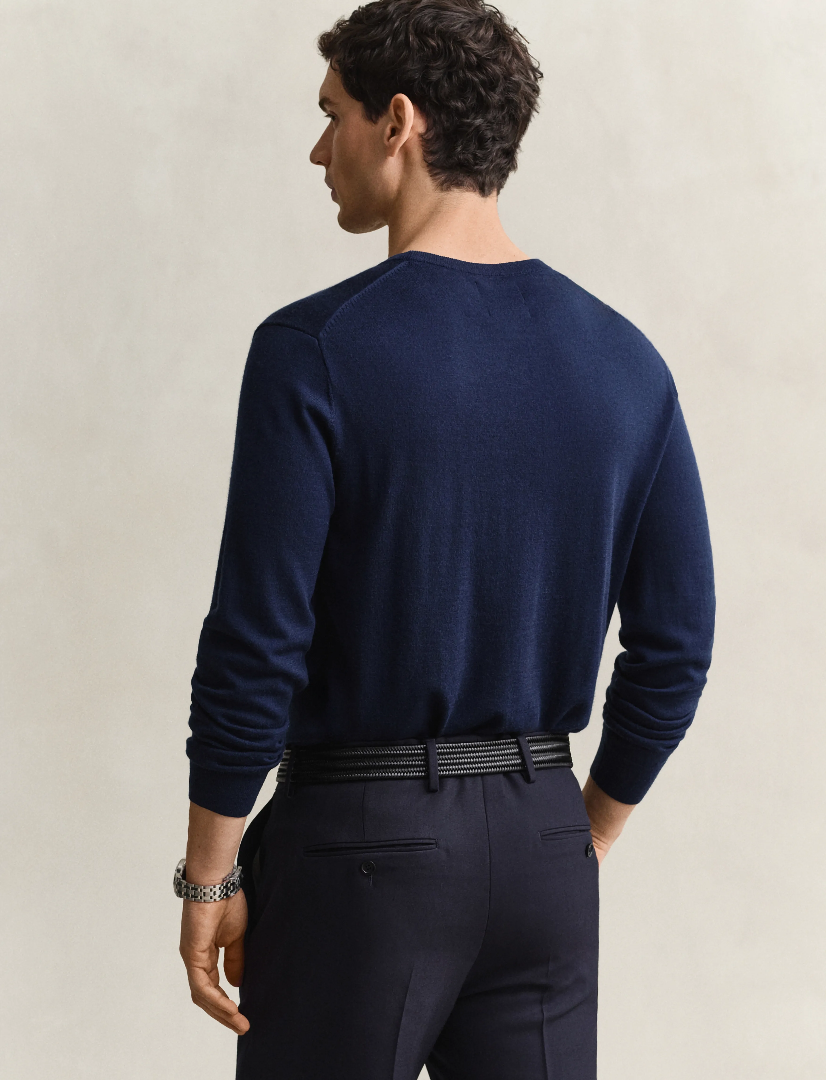 Gant - EXTRAFINE MERINO WOOL C-NECK - rundhals - marine - 2