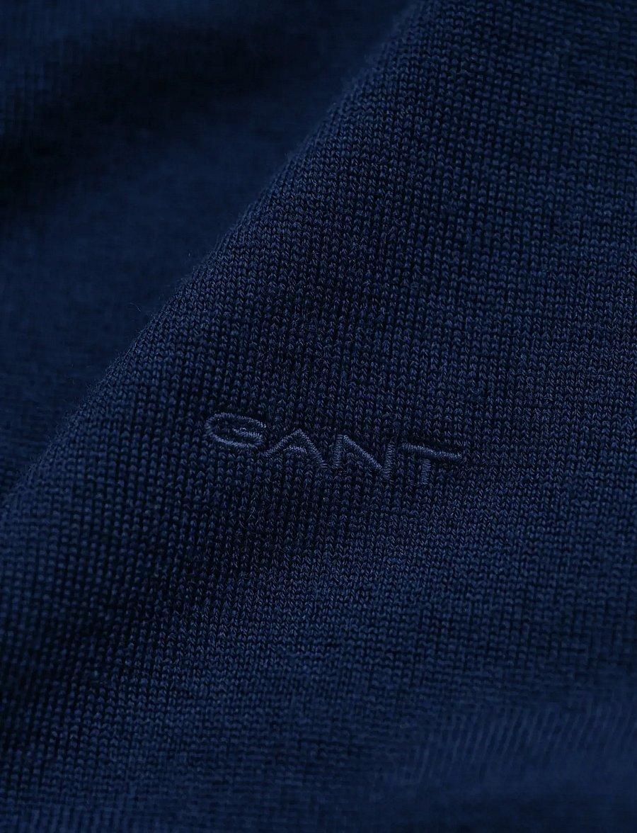 Gant - EXTRAFINE MERINO WOOL C-NECK - rundhals - marine - 5