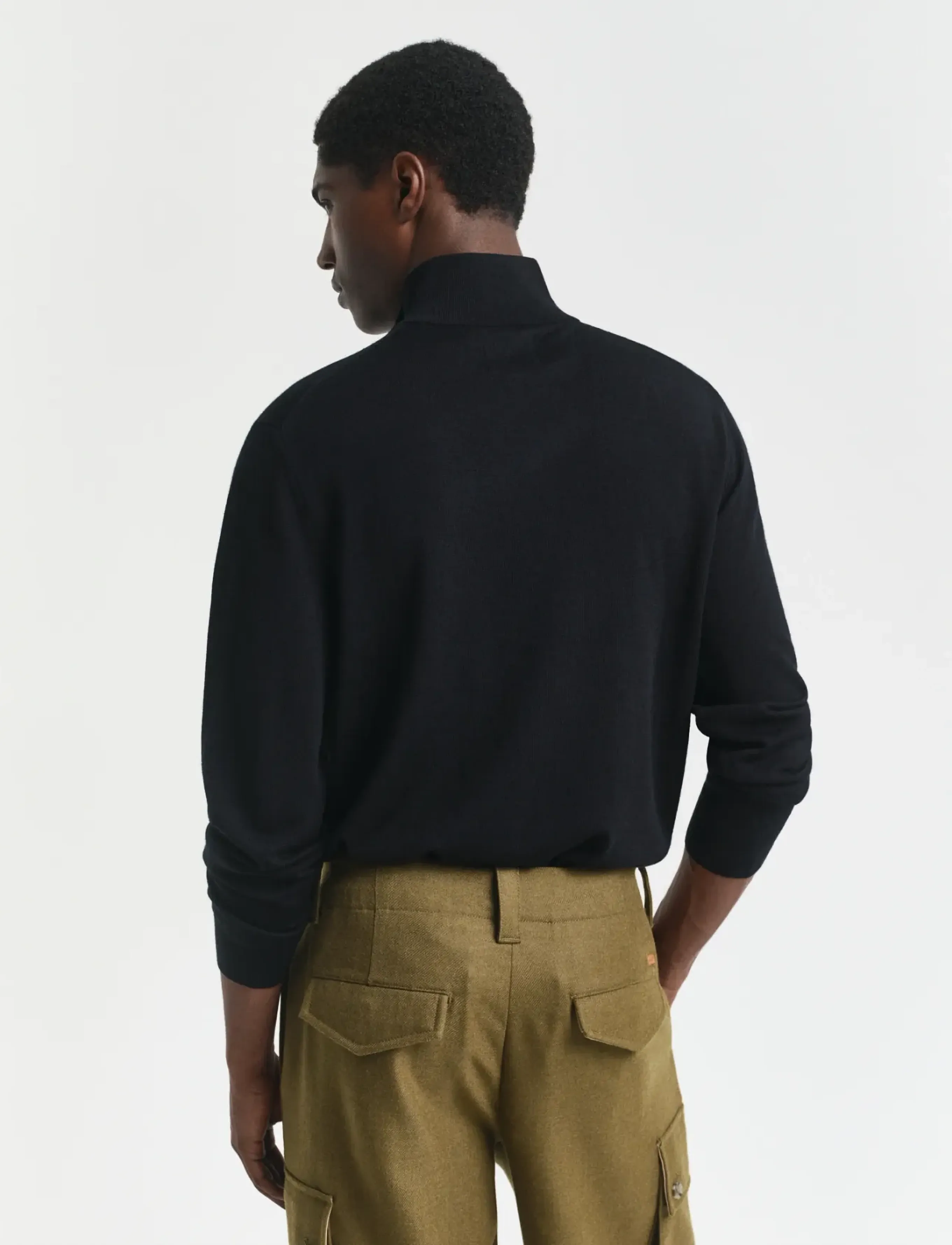 Gant - EXTRAFINE MERINO WOOL HALF ZIP - pullover mit halbem reißverschluss - black - 2