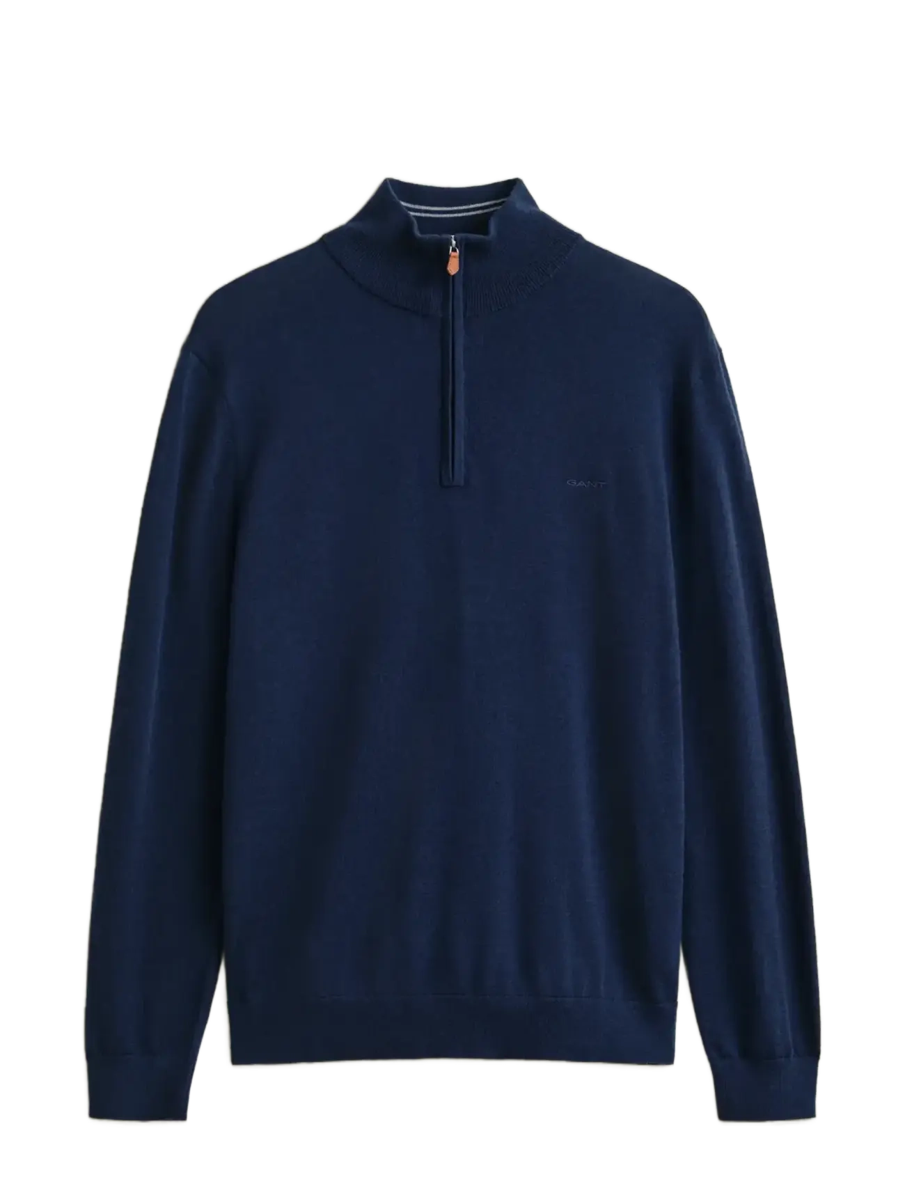 Gant EXTRAFINE MERINO WOOL HALF ZIP - Tøj - MARINE / navy