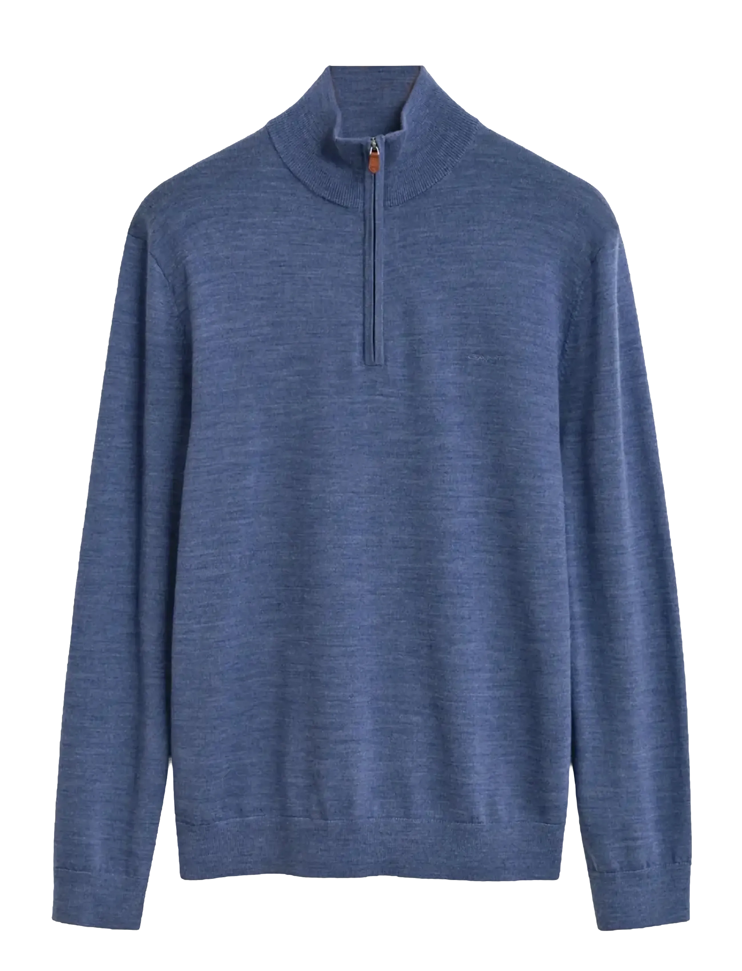 GANT EXTRAFINE MERINO WOOL HALF ZIP - Strik - STONE BLUE MELANGE / blue