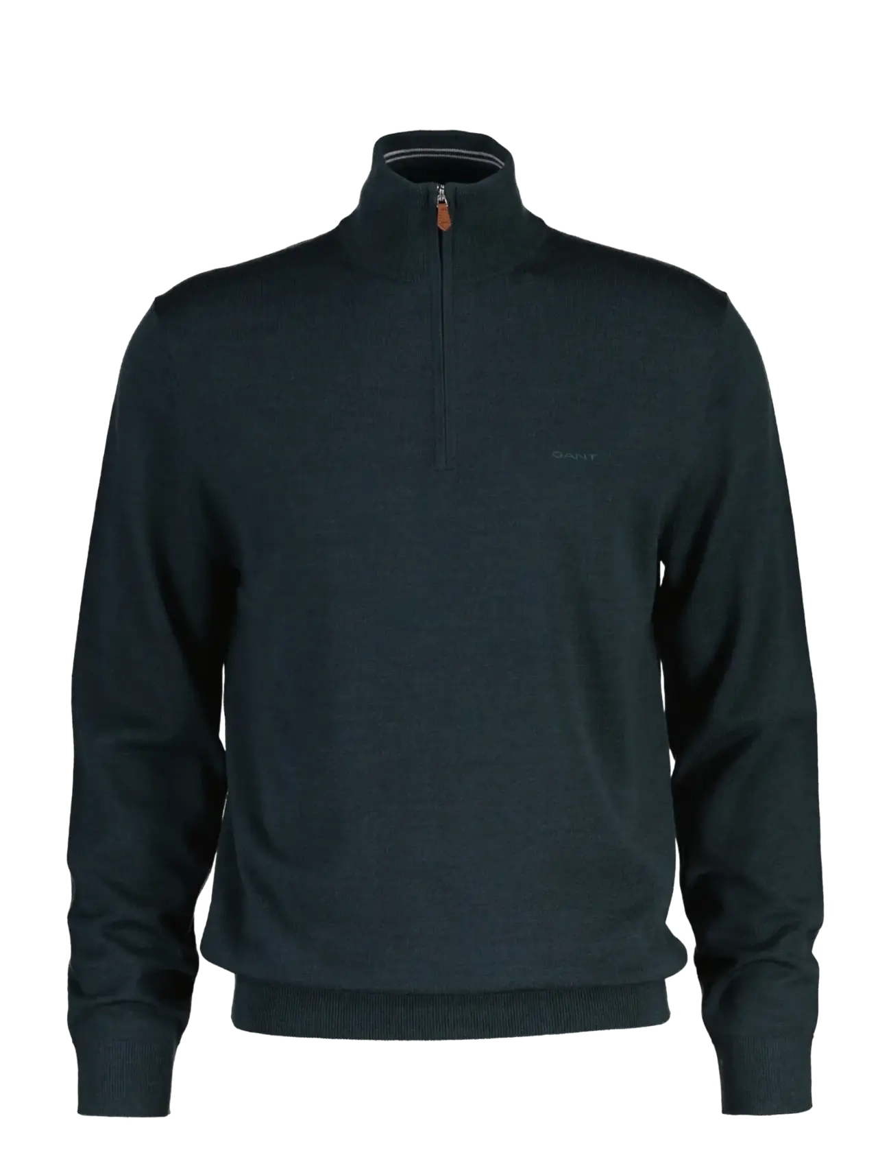 Gant EXTRAFINE MERINO WOOL HALF ZIP - Stickat - TARTAN GREEN / green