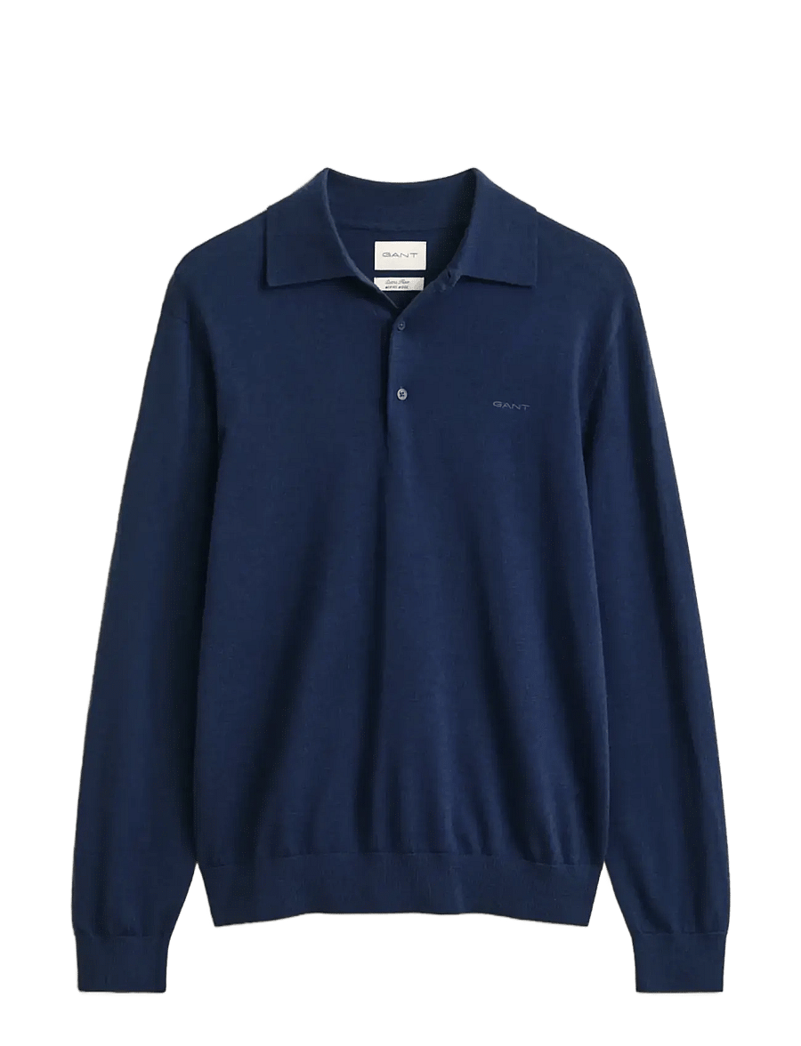 Gant - EXTRAFINE MERINO WOOL POLO - marine - 1