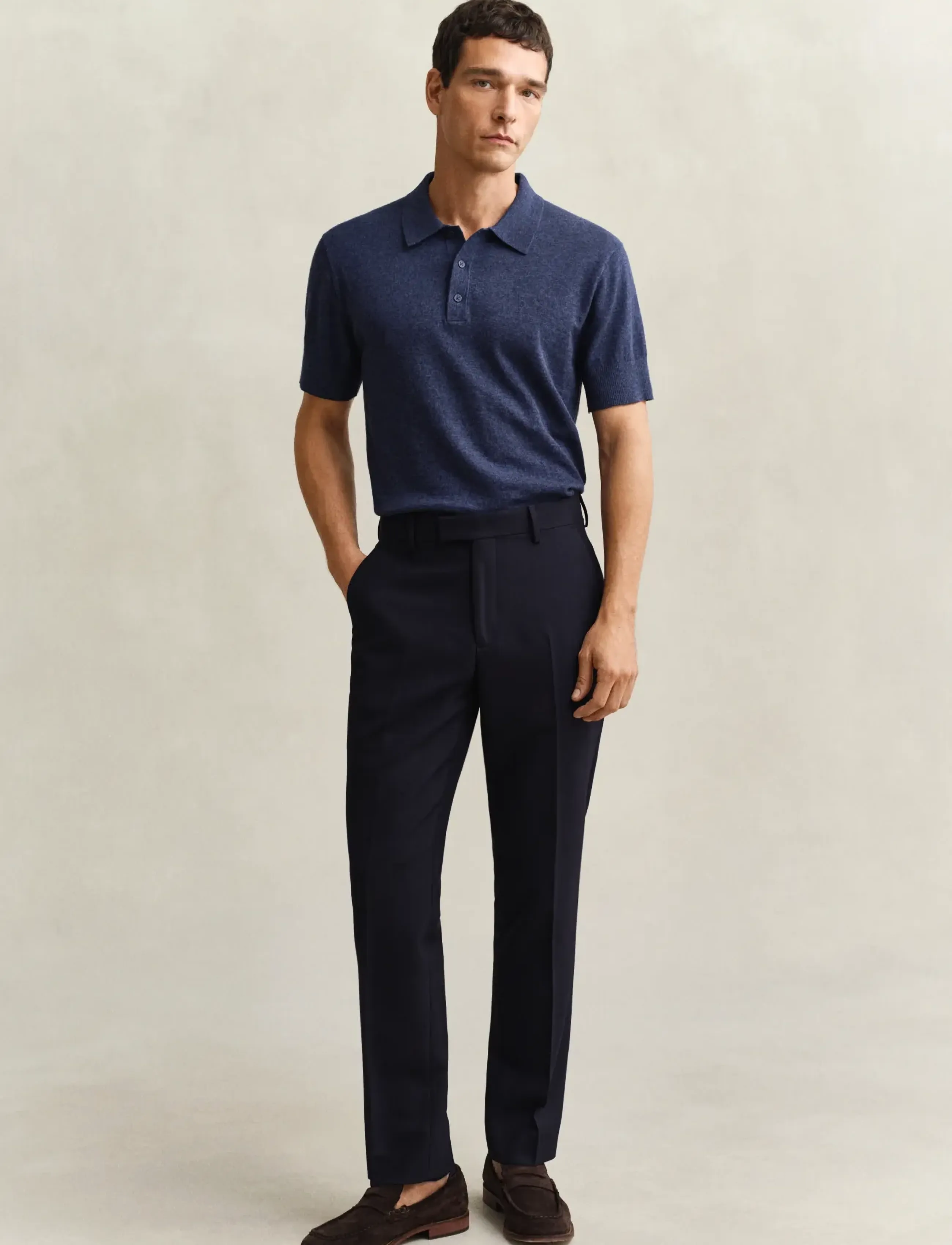 Slub Cotton Linen Ss Polo 4