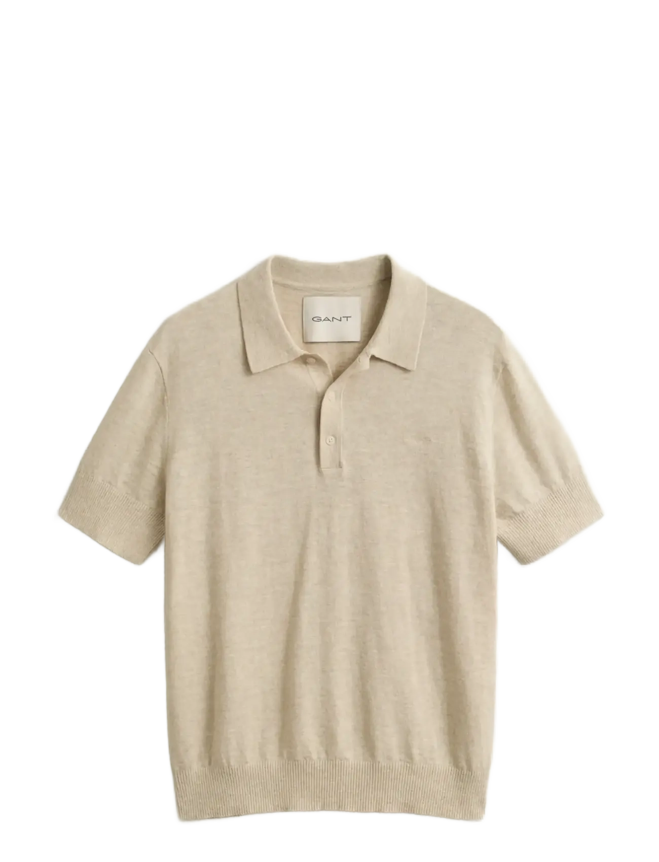 Gant - SLUB COTTON LINEN SS POLO - korte mouwen - seed melange - 1