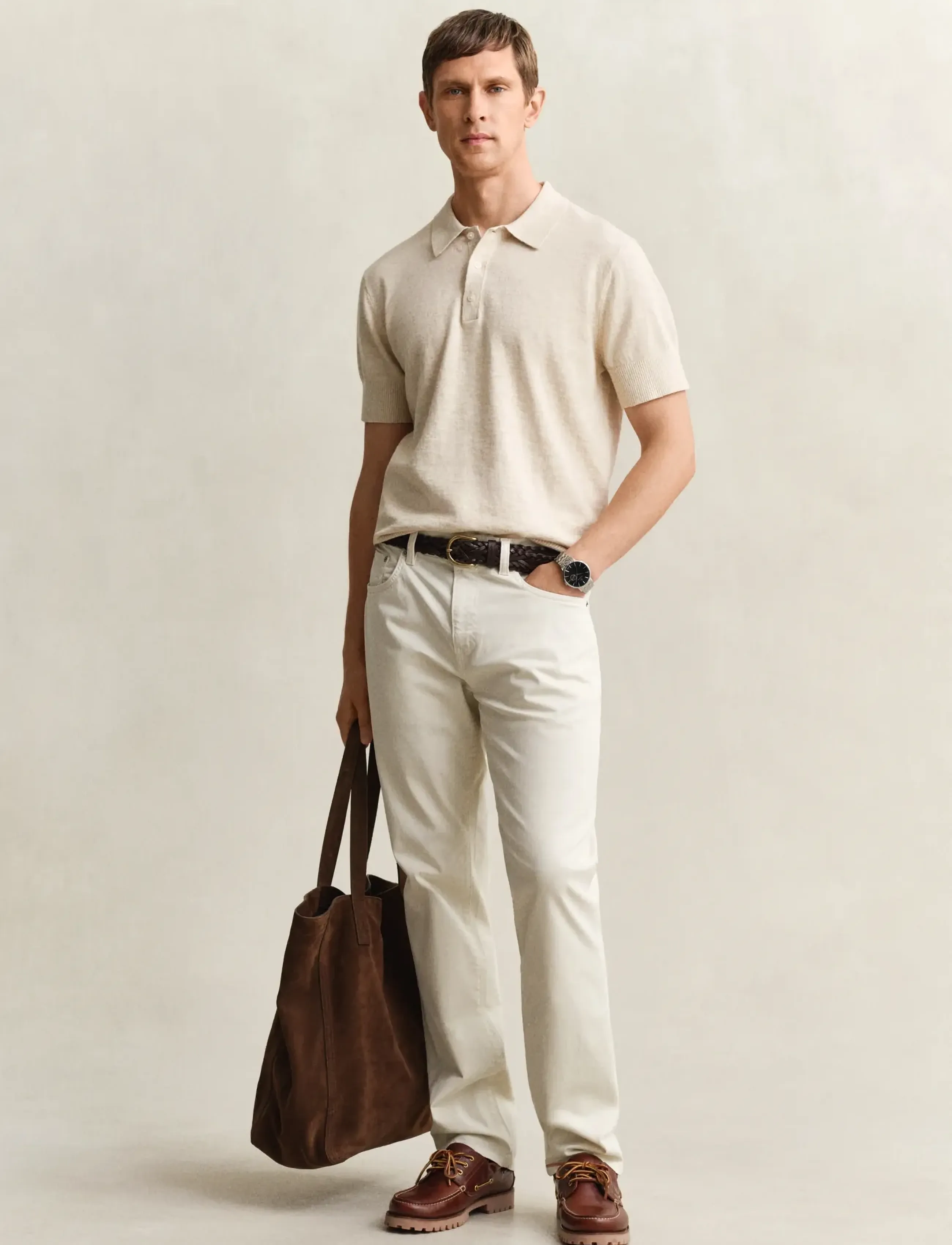 Slub Cotton Linen Ss Polo 4