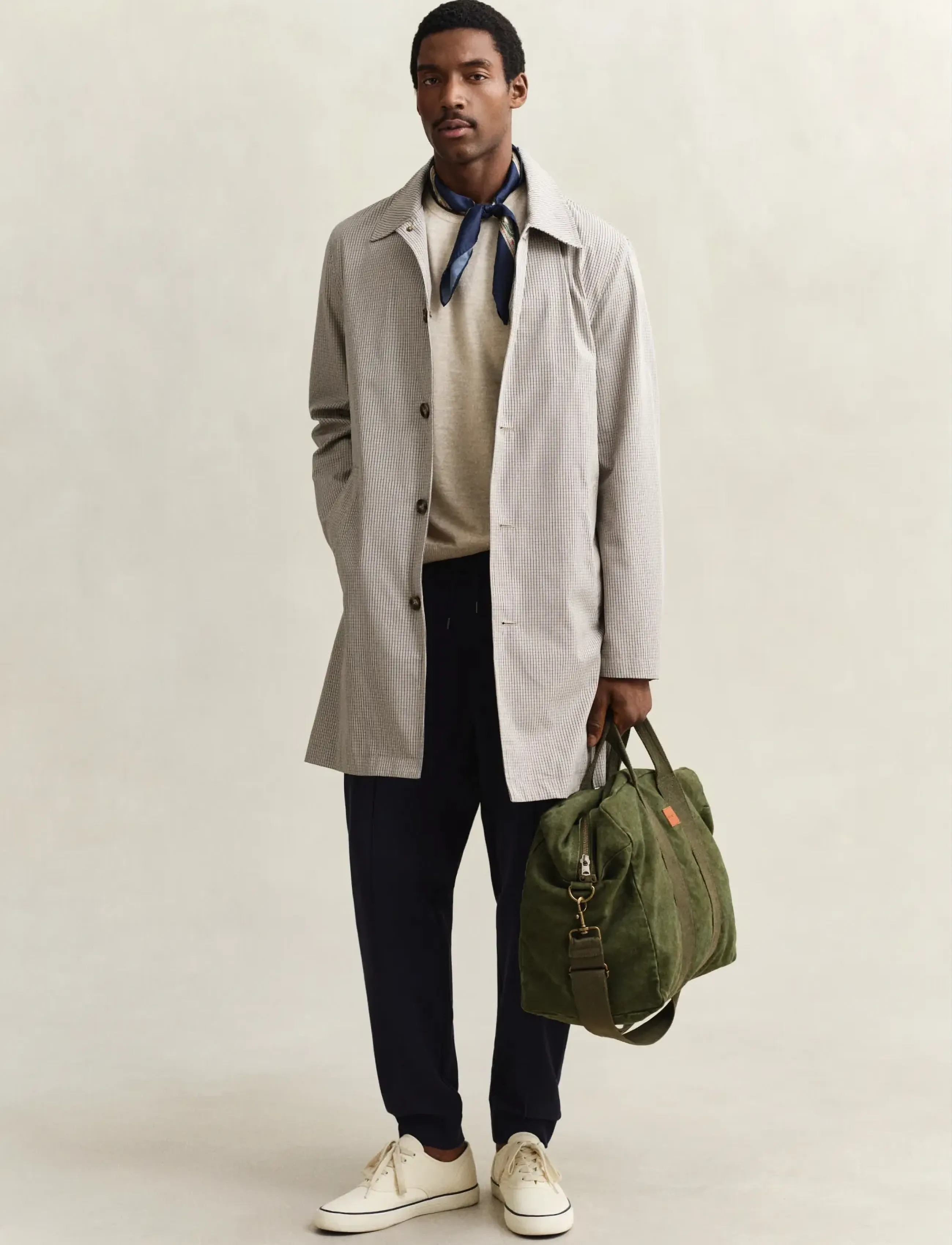 Gant - SLUB COTTON LINEN SS C-NECK - kortærmede t-shirts - seed melange - 4