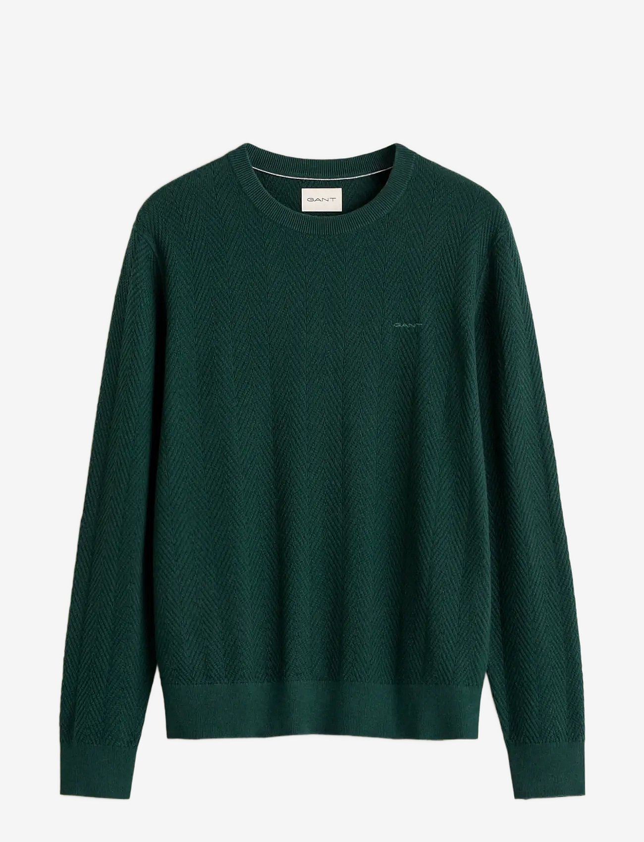 Gant | Herringbone Textured C-Neck | XXL