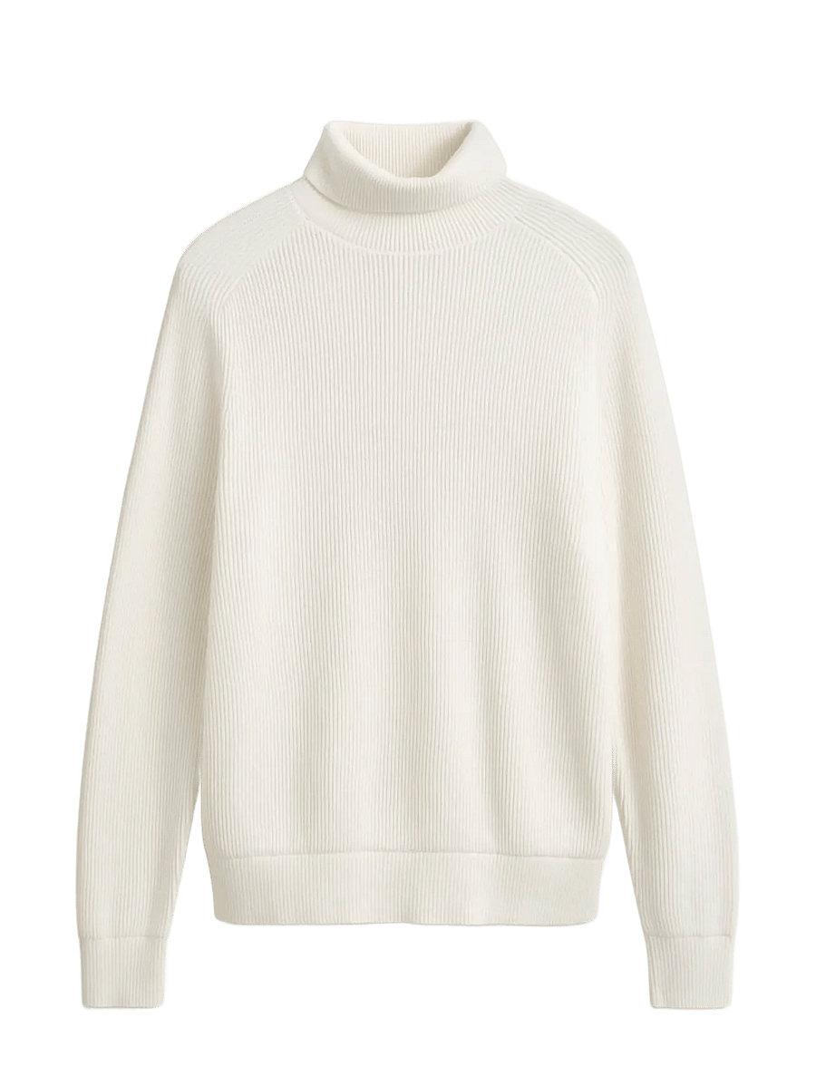 Gant - COTTON MERINO TURTLENECK - rullekraver - cream - 0