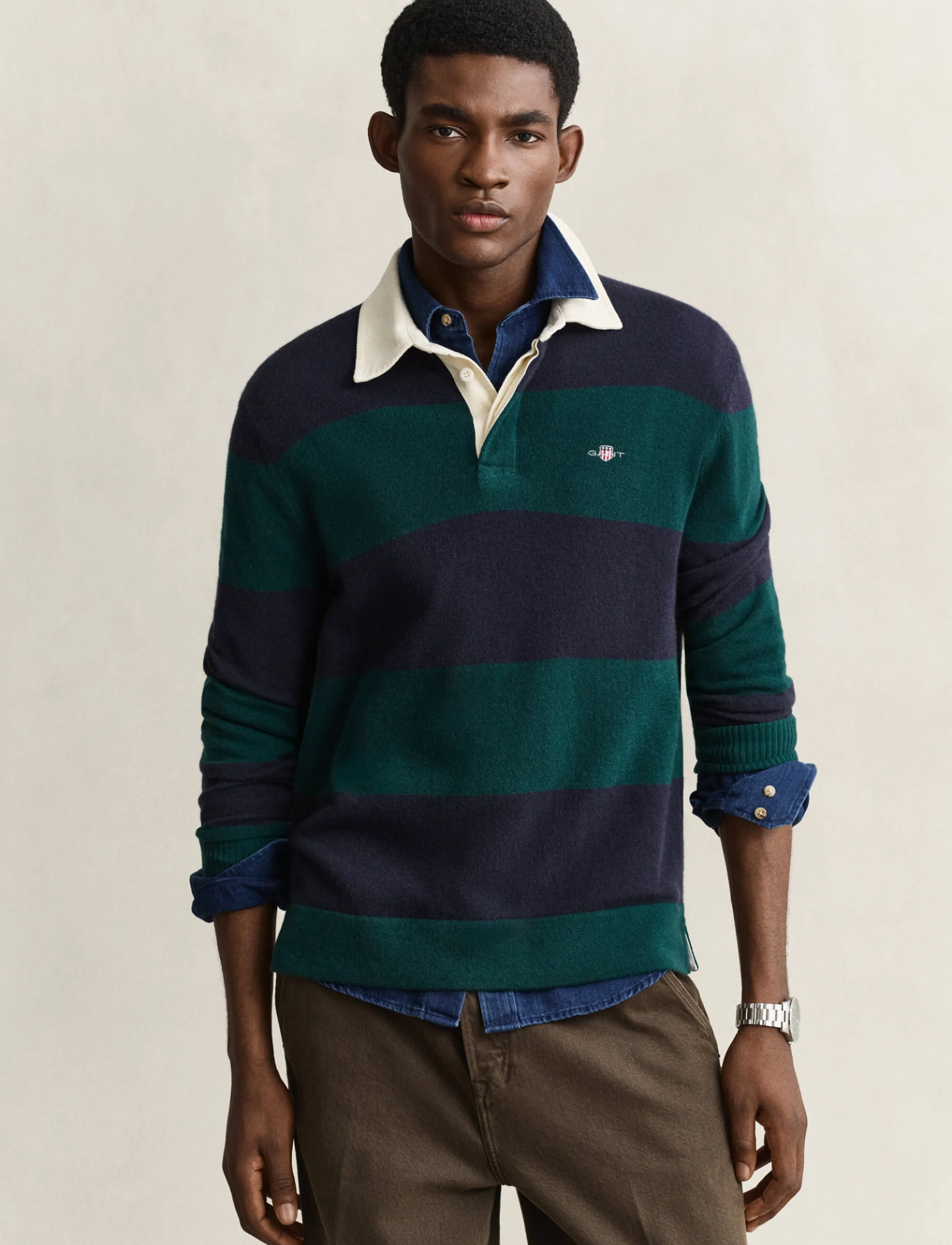 Barstriped Lambswool Rugger