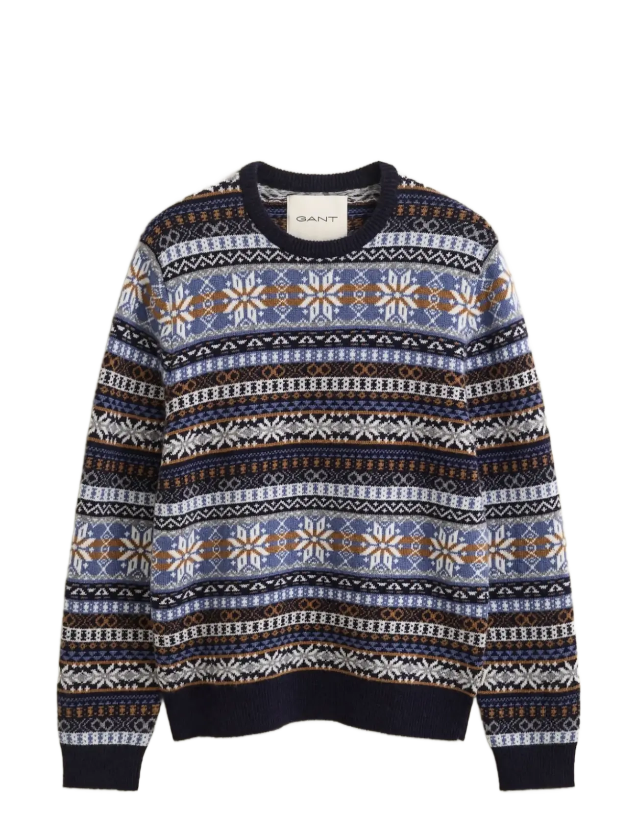 Gant FAIR ISLE C-NECK - Clothing - EVENING BLUE / navy
