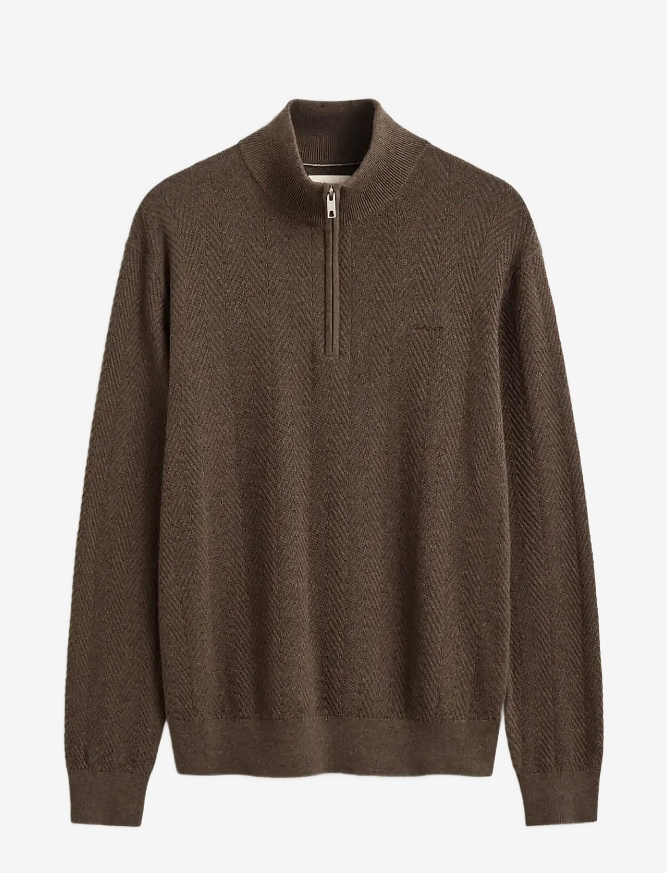 Gant | Herringbone Texture Half Zip | XXL