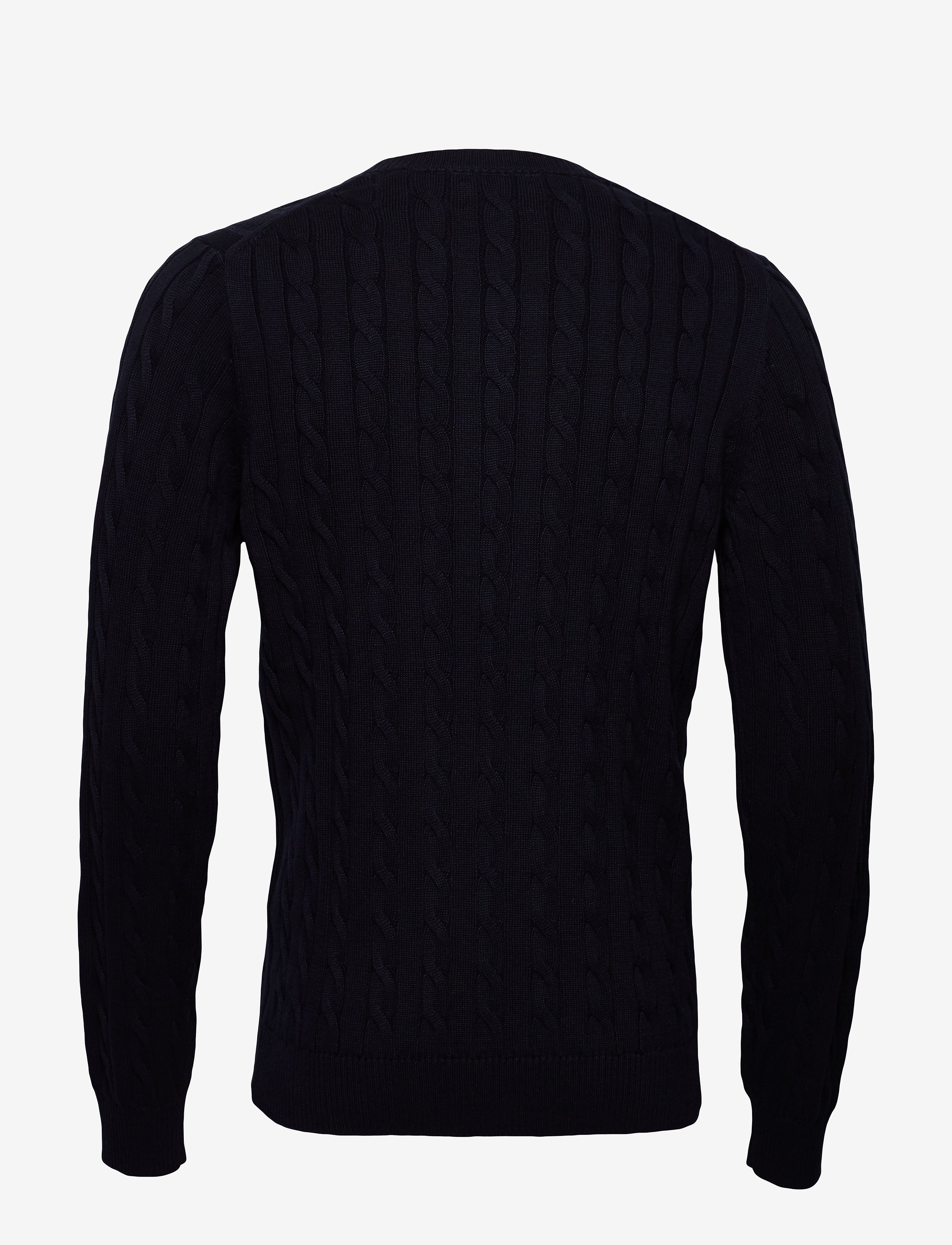 GANT - COTTON CABLE C-NECK - evening blue - 2