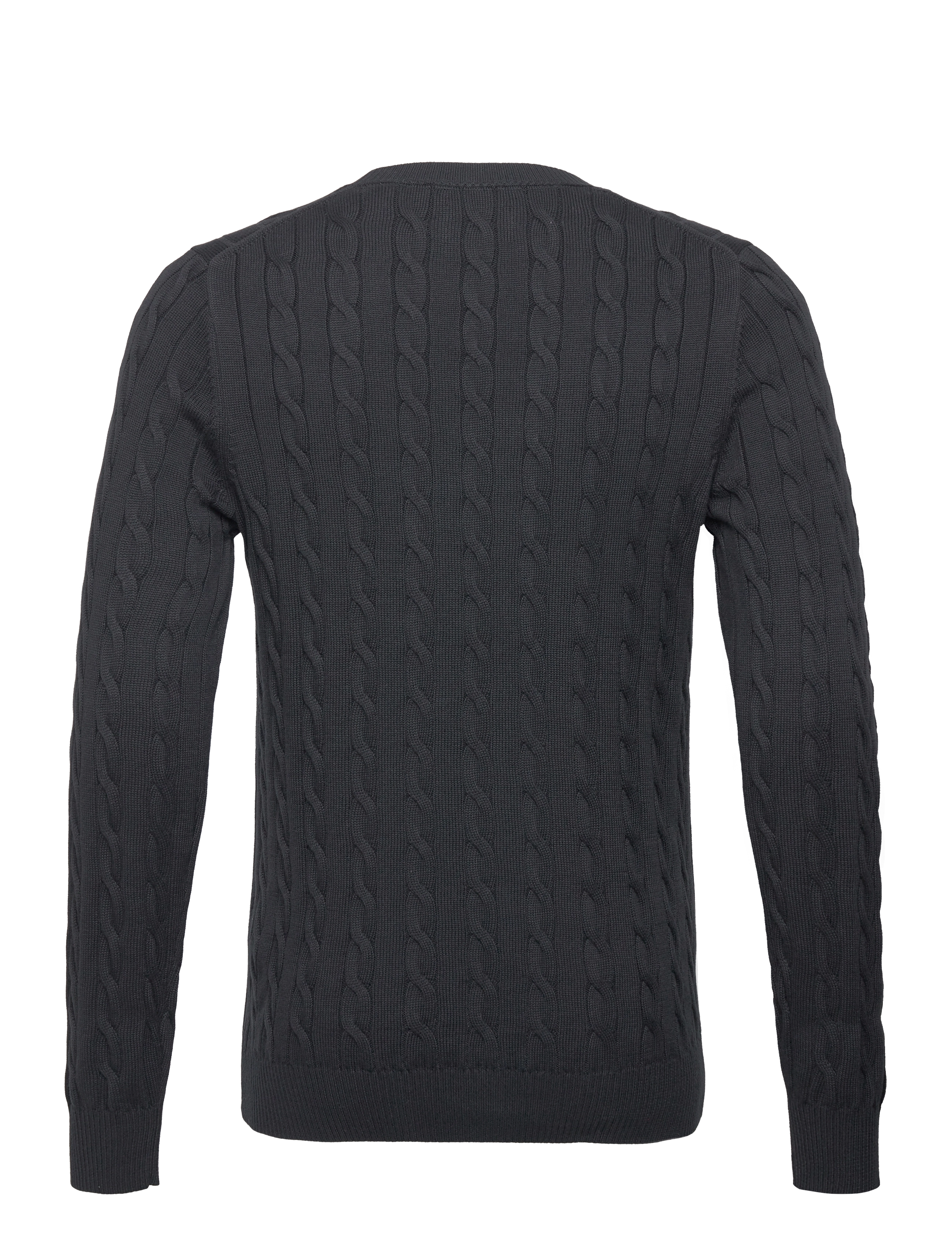 Gant - Classic Cable Knit Sweater - rundhals - black - 2