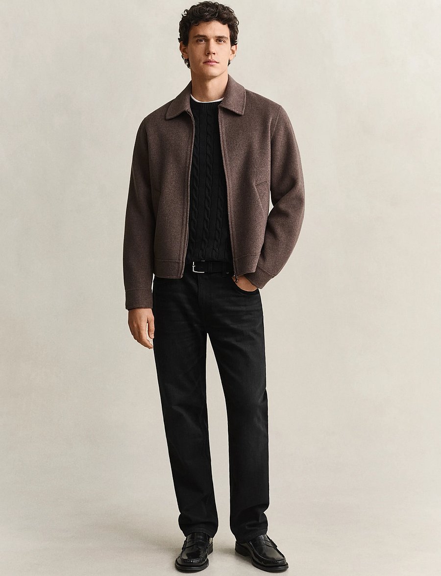 Gant - Classic Cable Knit Sweater - Ümara kaelusega - black - 5