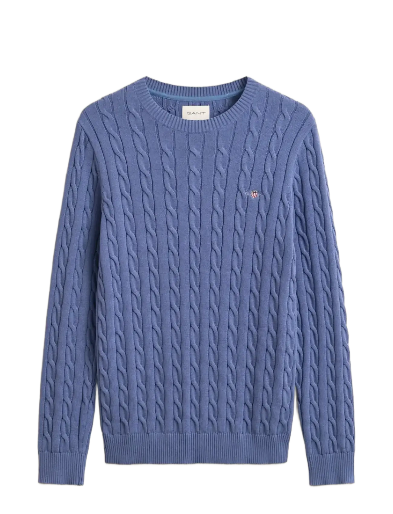 Gant Classic Cable Knit Sweater - Clothing - BLUE HORIZON / blue