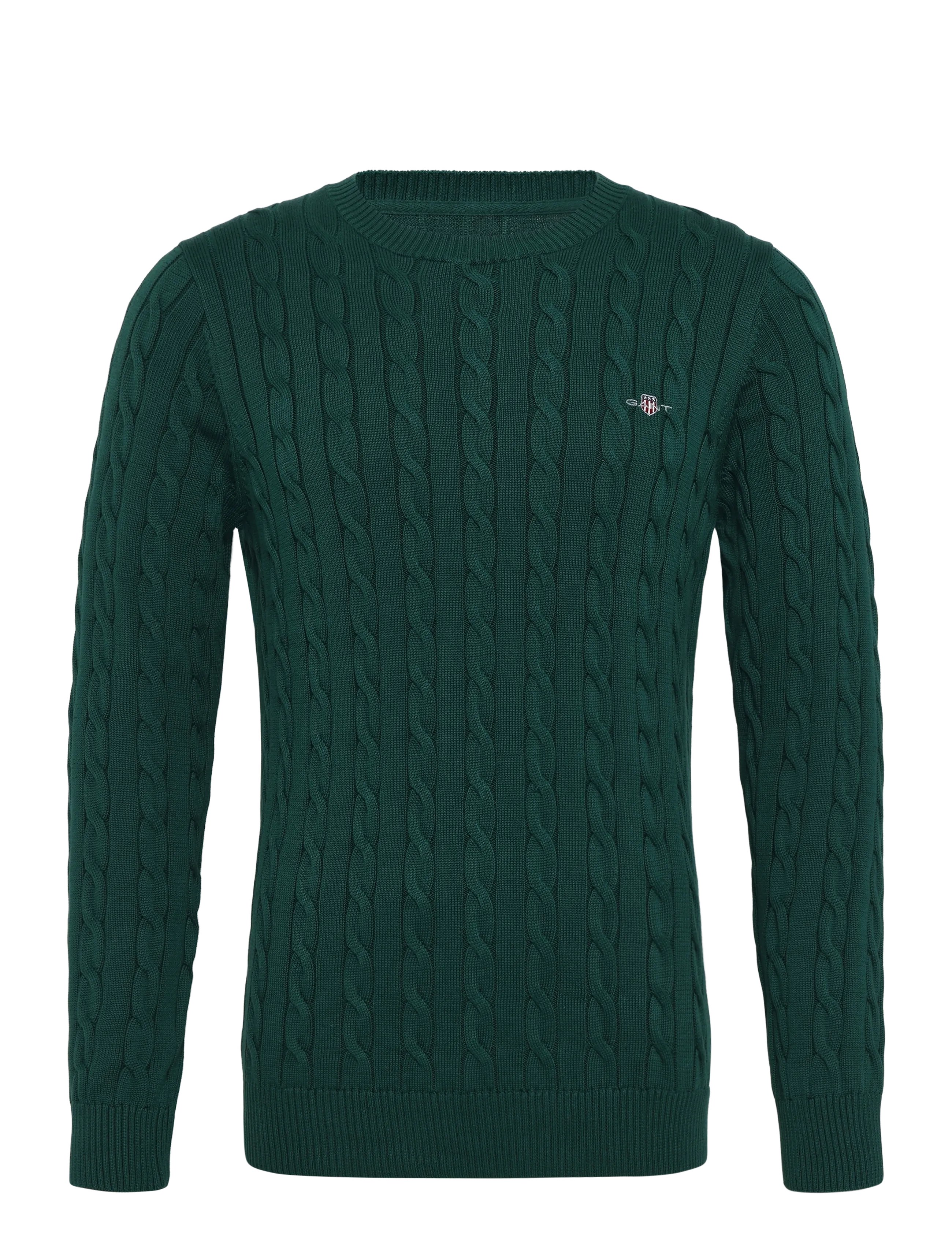 Gant Classic Cable Knit Sweater - Neuheiten - DARK EMERALD / green