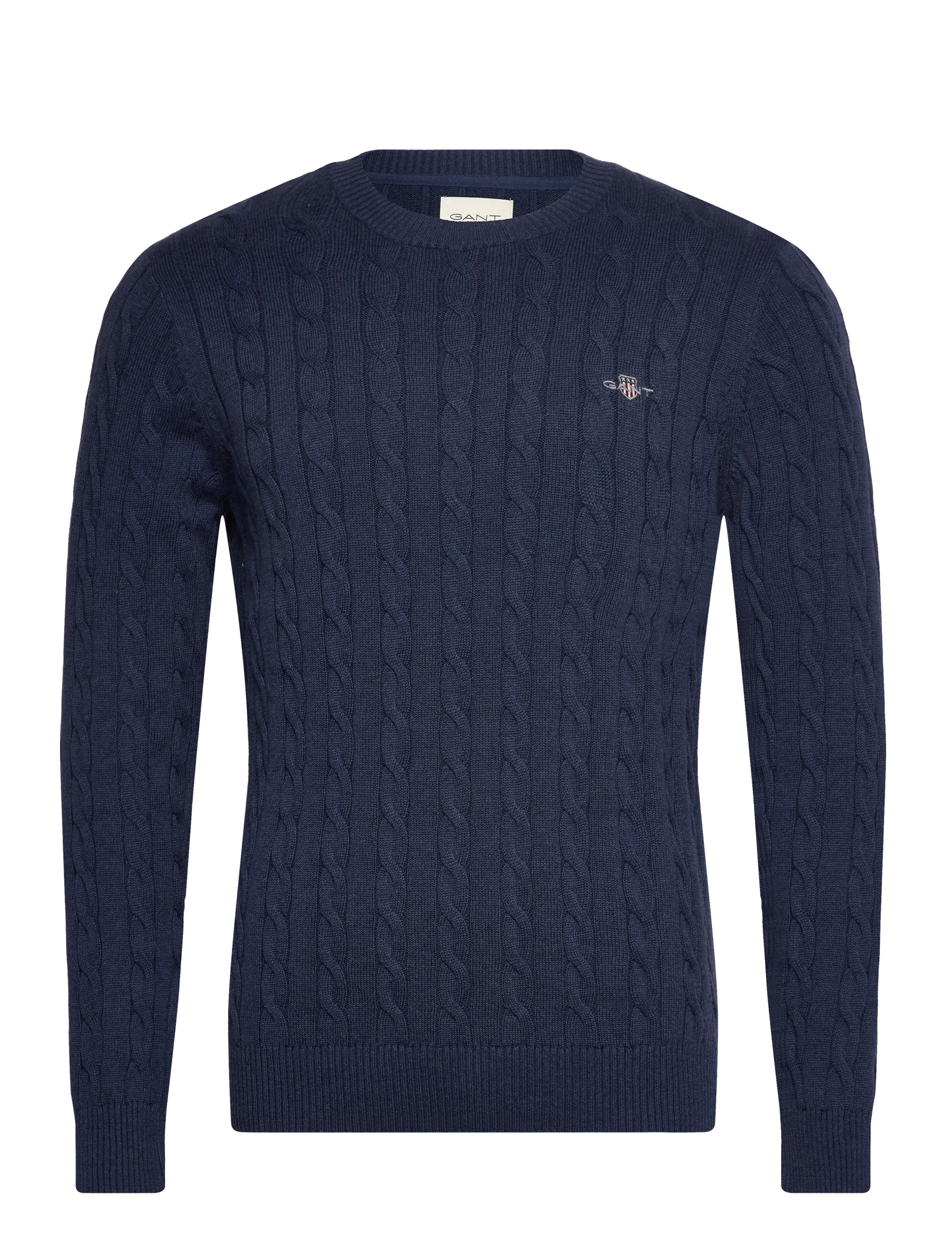 GANT Klassisch Cable Knit Pullover Blau - XL - Herren