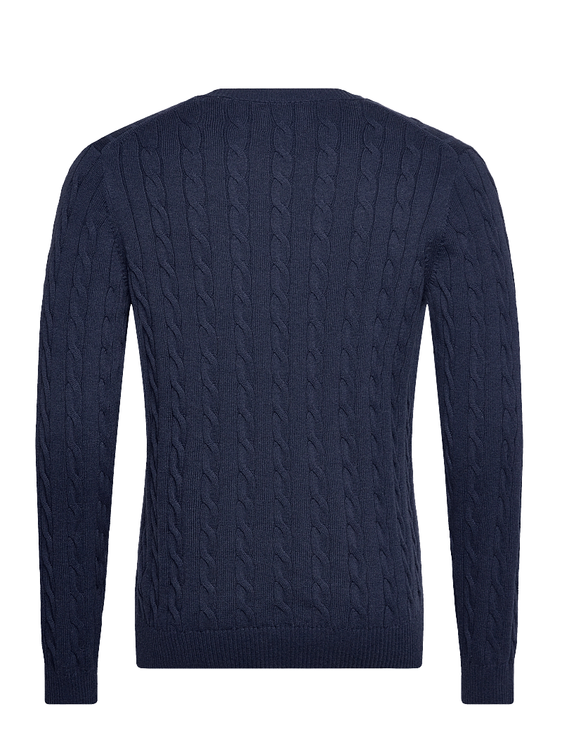 GANT - COTTON CABLE C-NECK - rundhalsad - dark jeansblue melange - 2