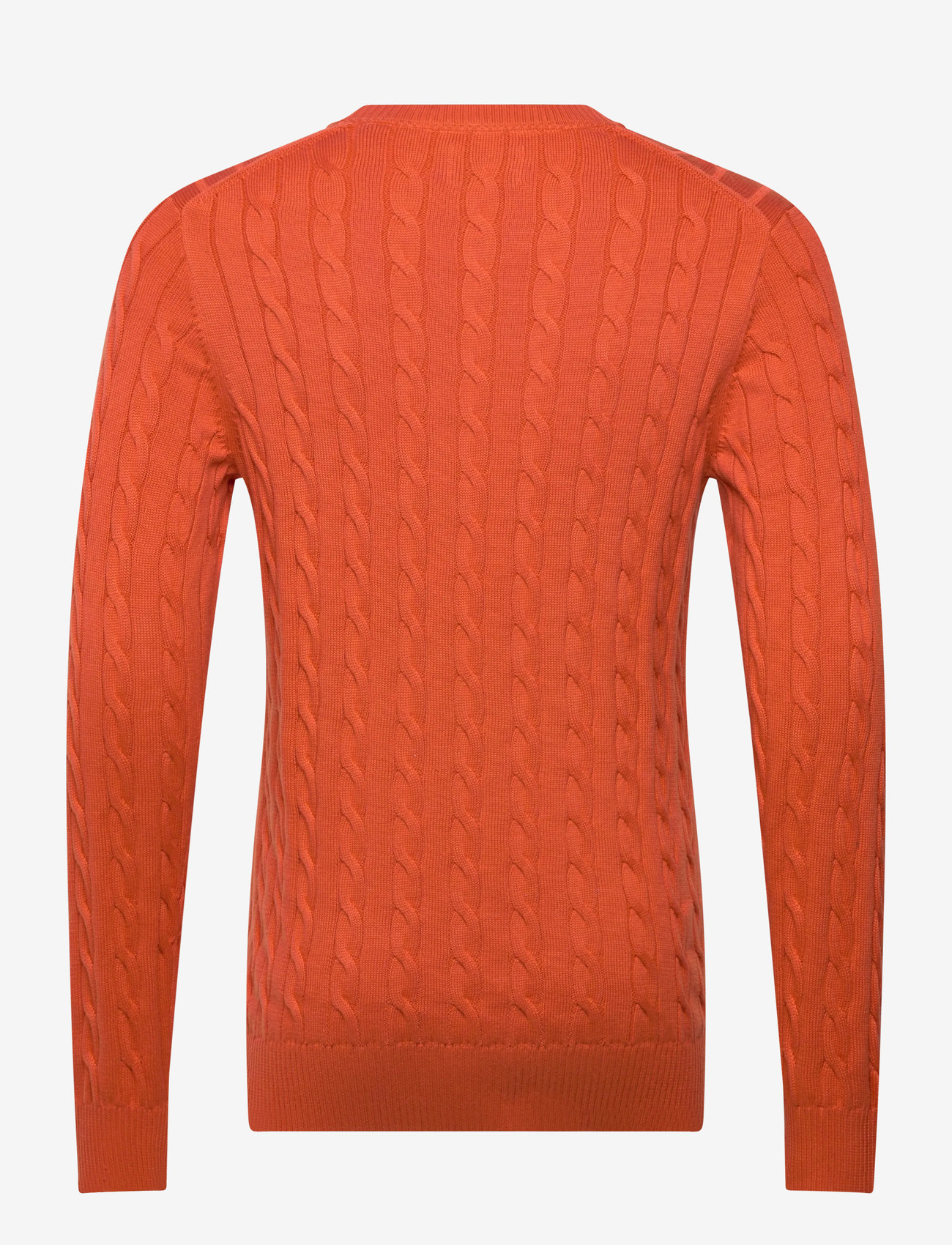 Gant - Classic Cable Knit Sweater - rundhals - deep orange - 1