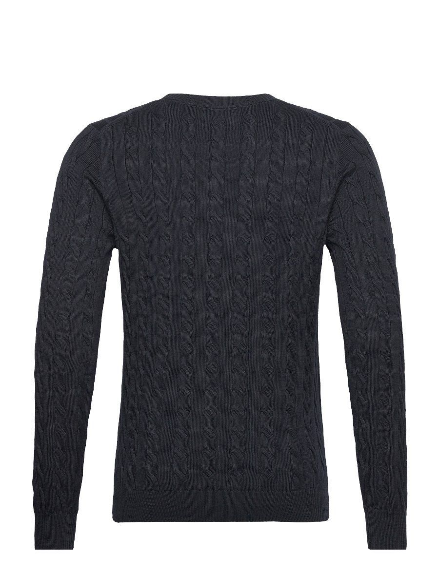 Gant - Classic Cable Knit Sweater - rundhalsad - evening blue - 2