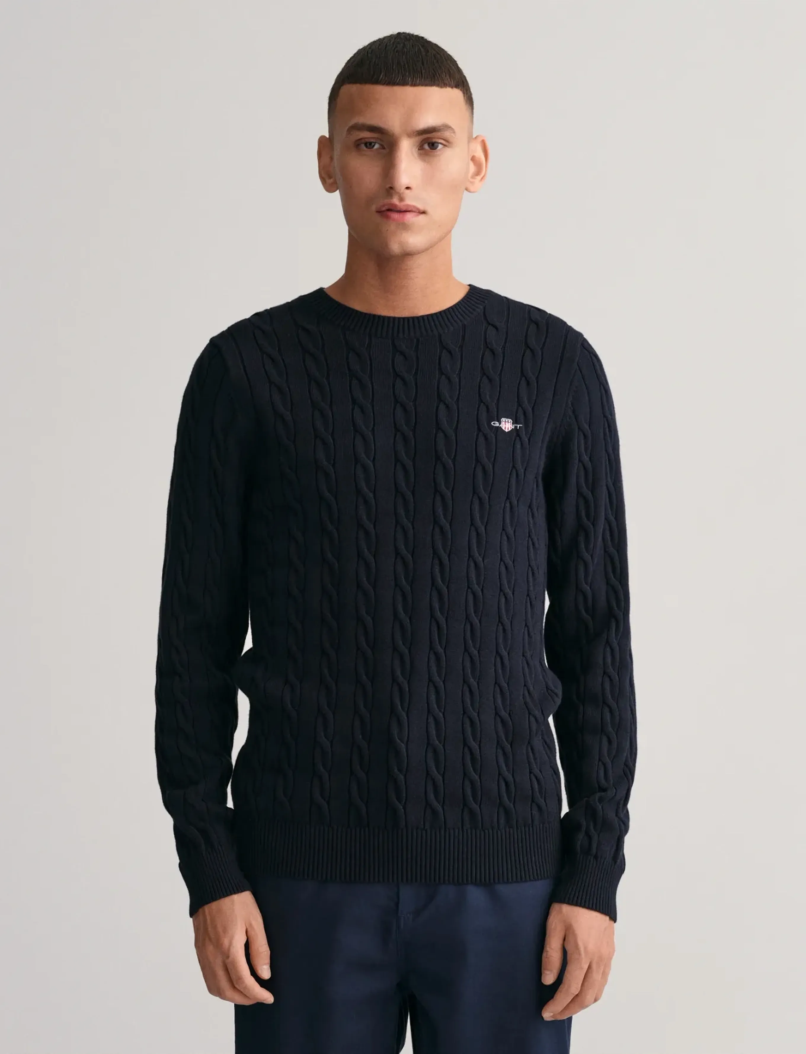 Gant Classic Cable Knit Sweater stickade tröjor herr – bild 5