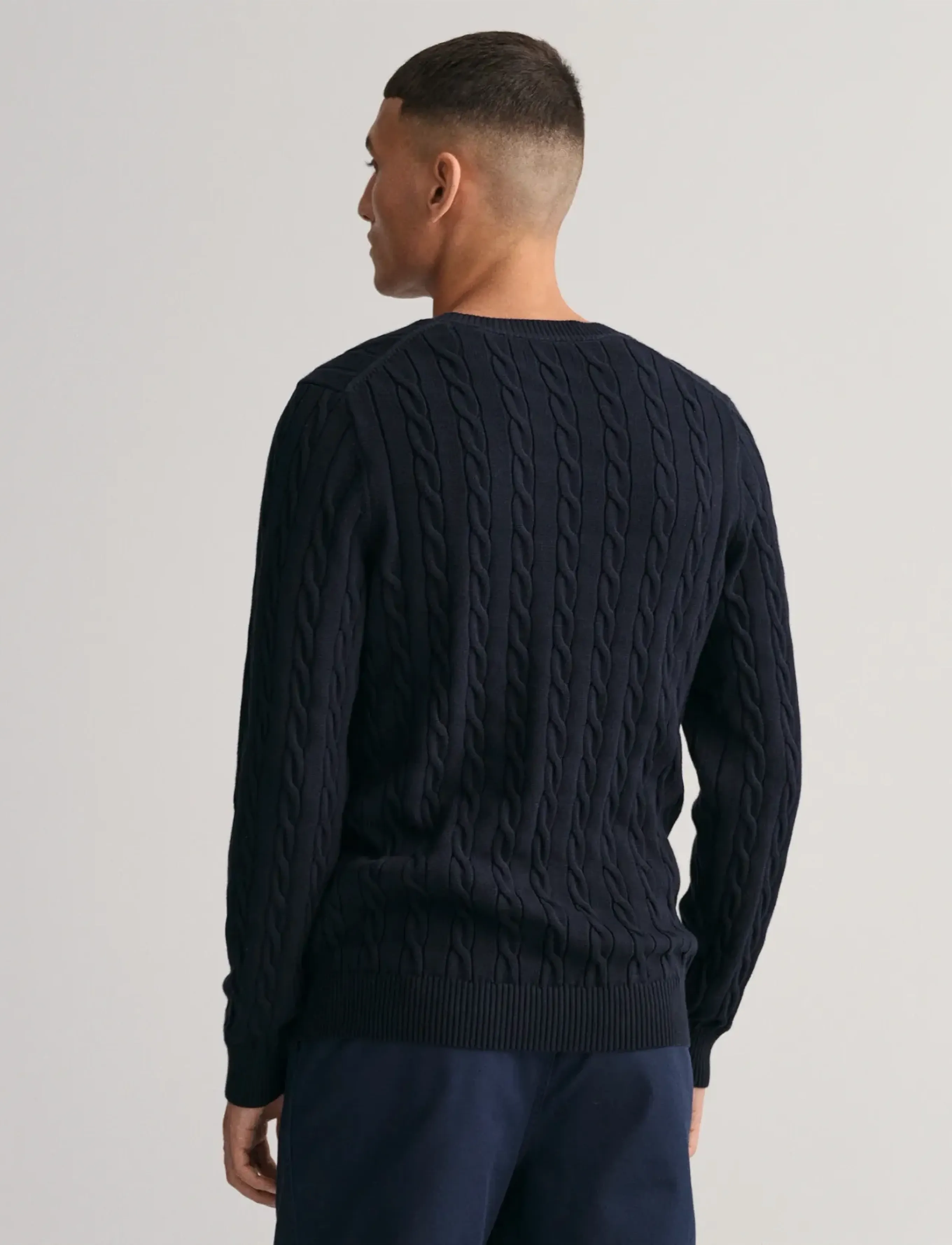 Gant Classic Cable Knit Sweater stickade tröjor herr – bild 6