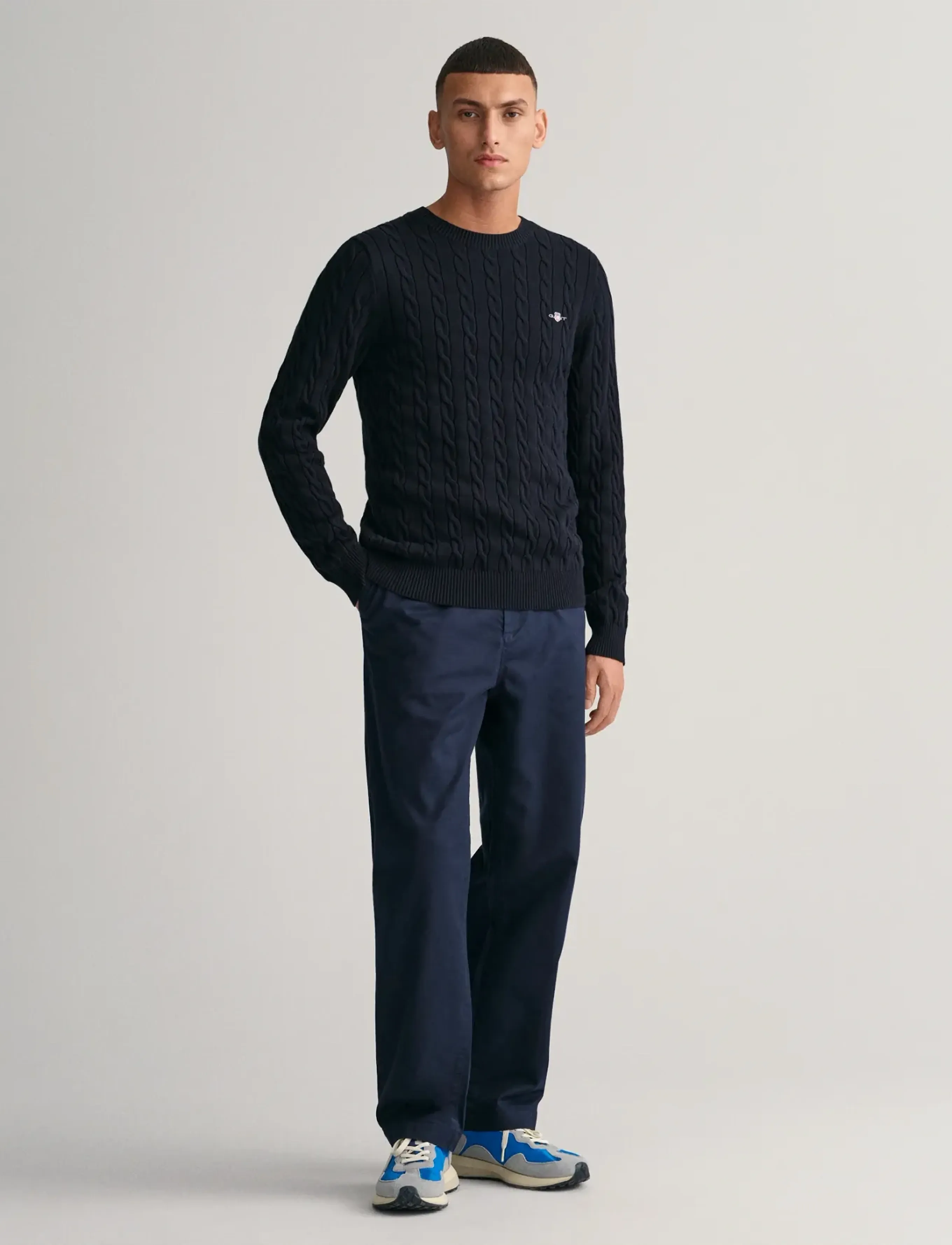 Gant Classic Cable Knit Sweater stickade tröjor herr – bild 8