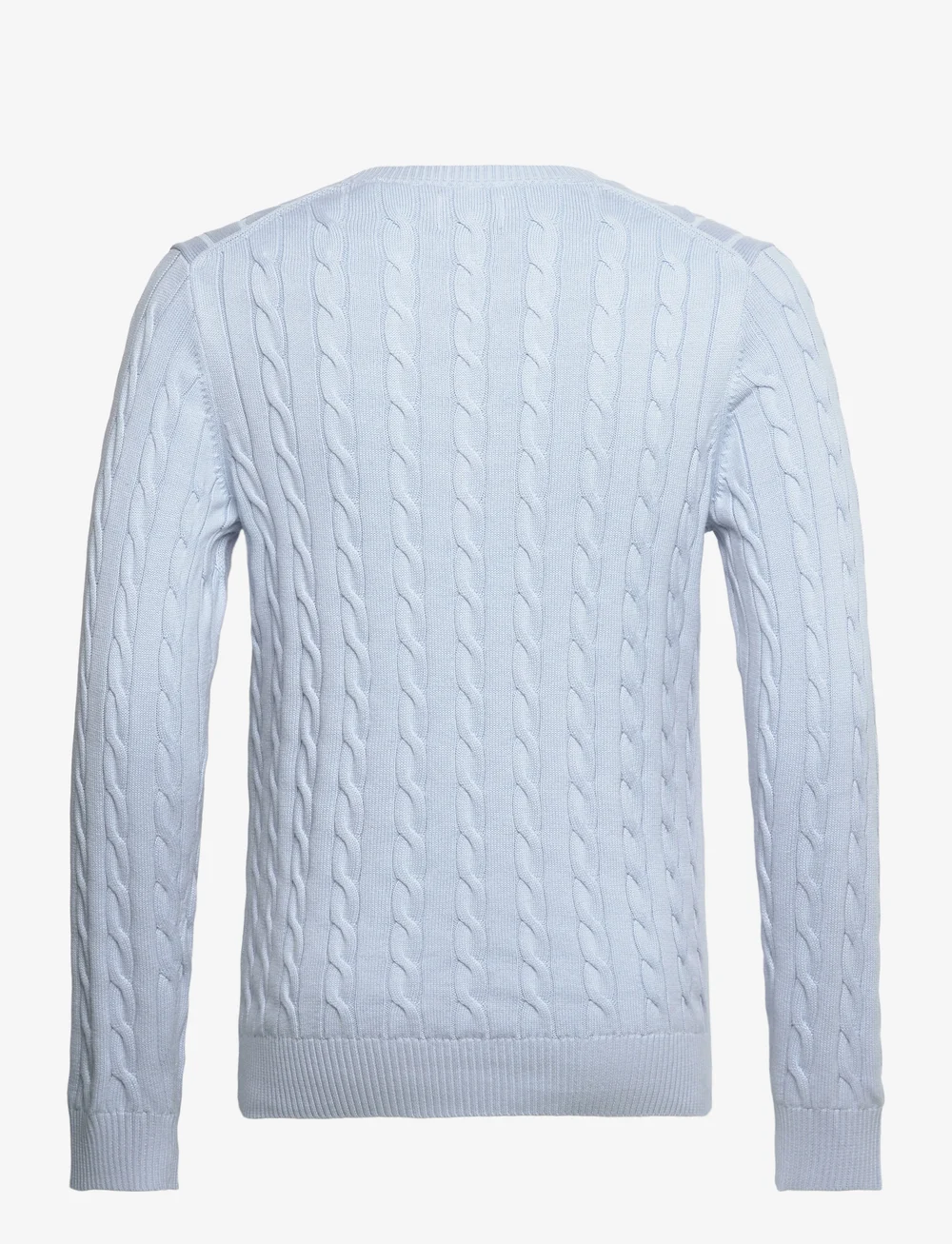 GANT - COTTON CABLE C-NECK - rund hals - fresh blue - 1