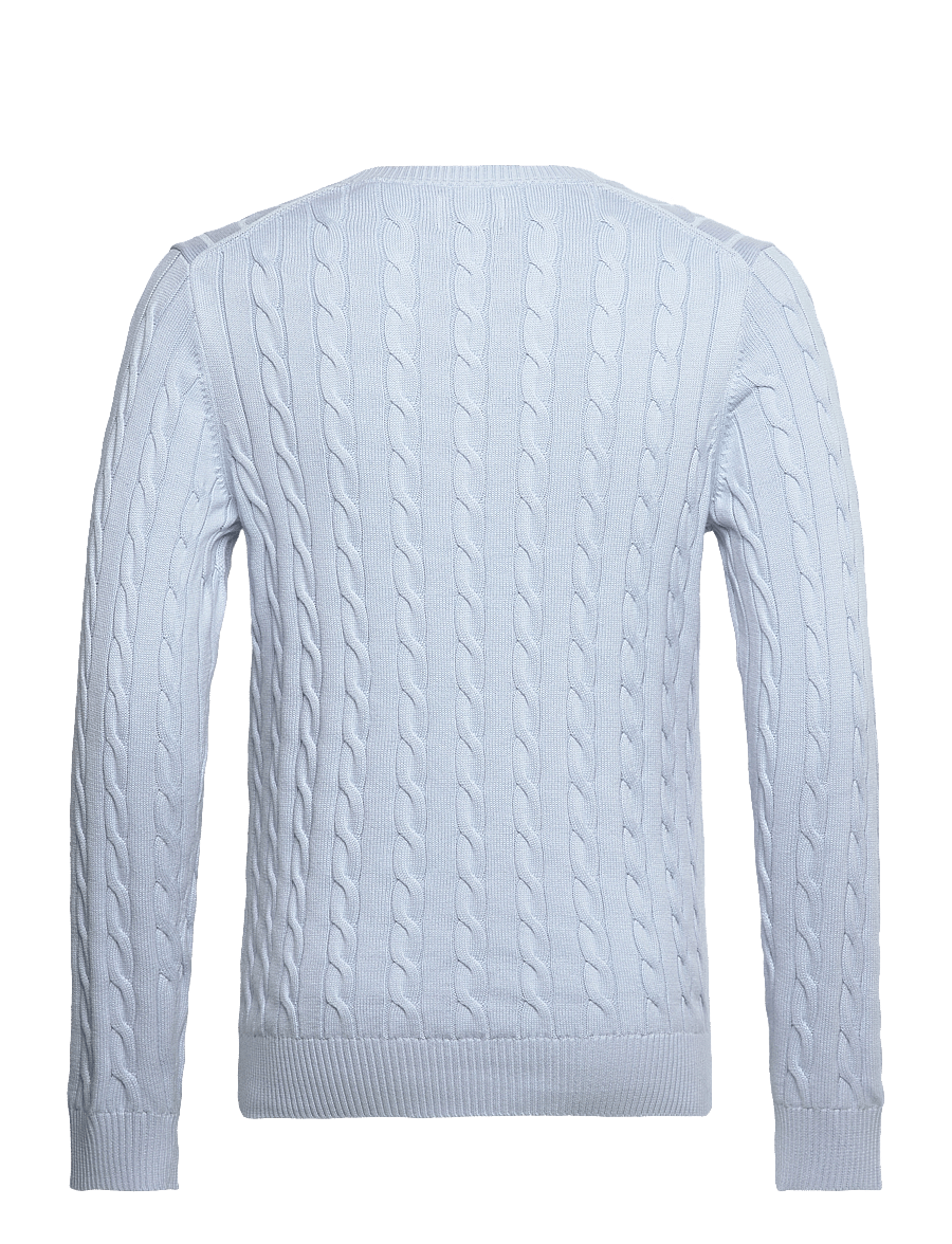 Gant - Classic Cable Knit Sweater - rund hals - fresh blue - 2