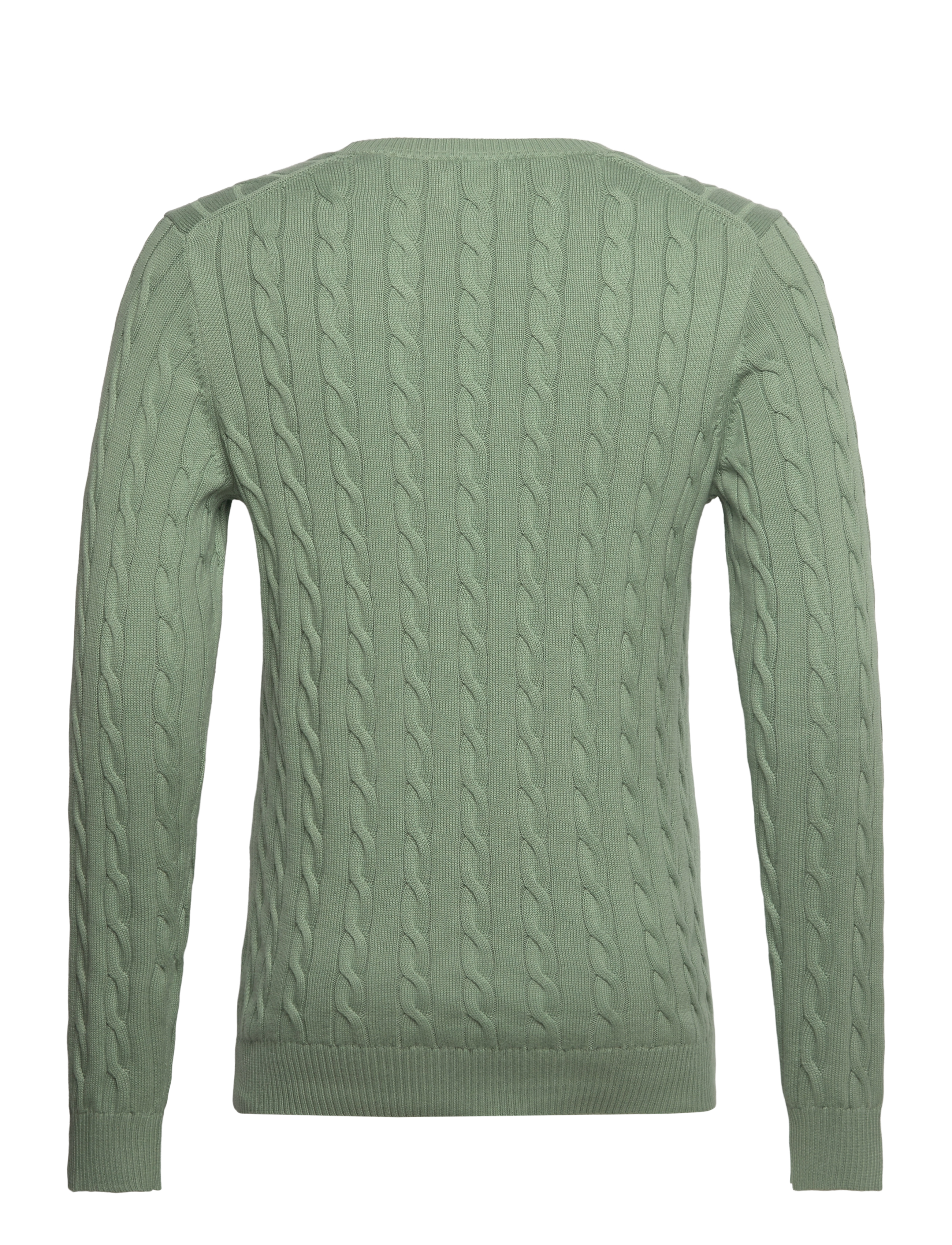Gant - Classic Cable Knit Sweater - rundhals - kalamata green - 2