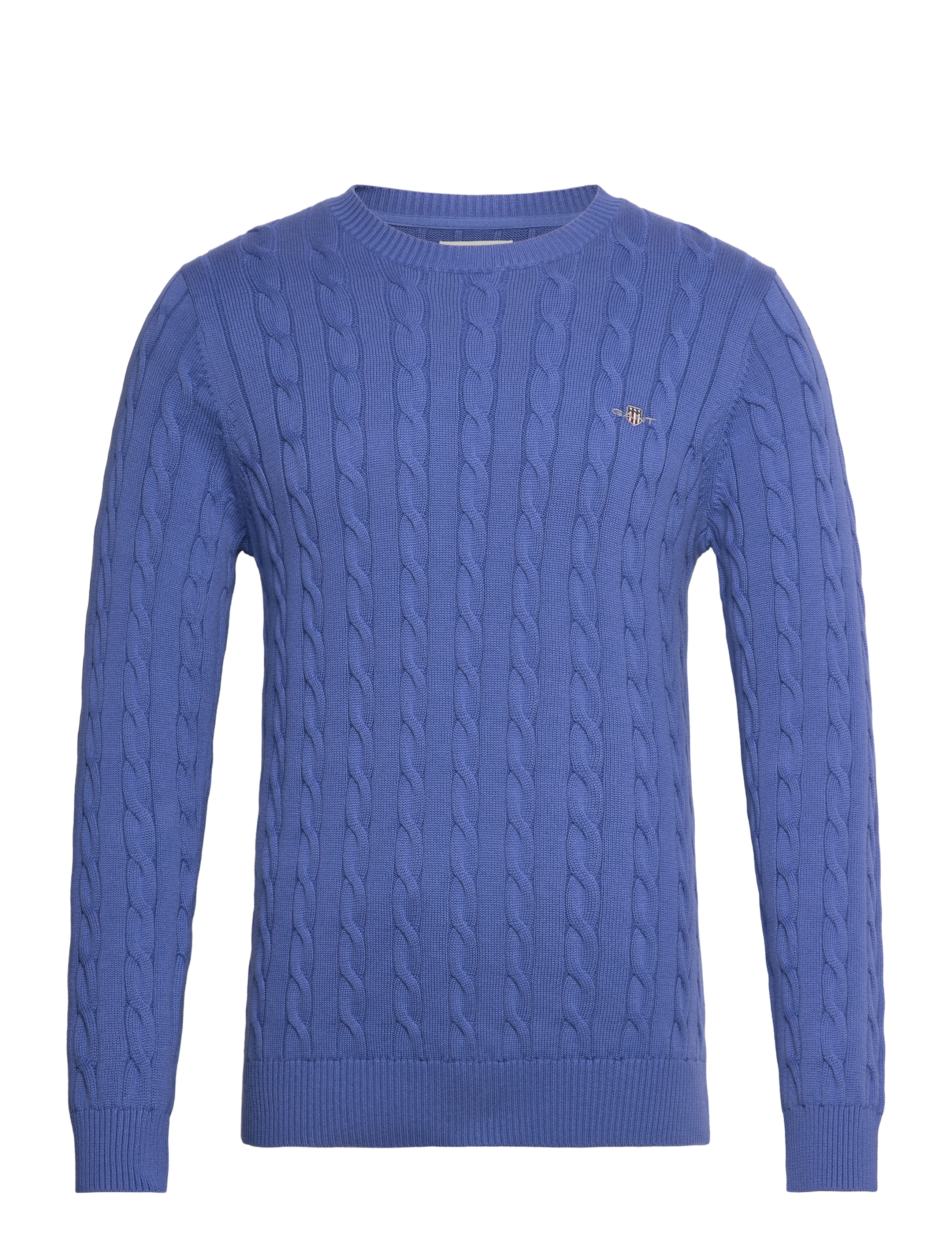 GANT Klassisch Cable Knit Pullover Blau - XXXL - Herren