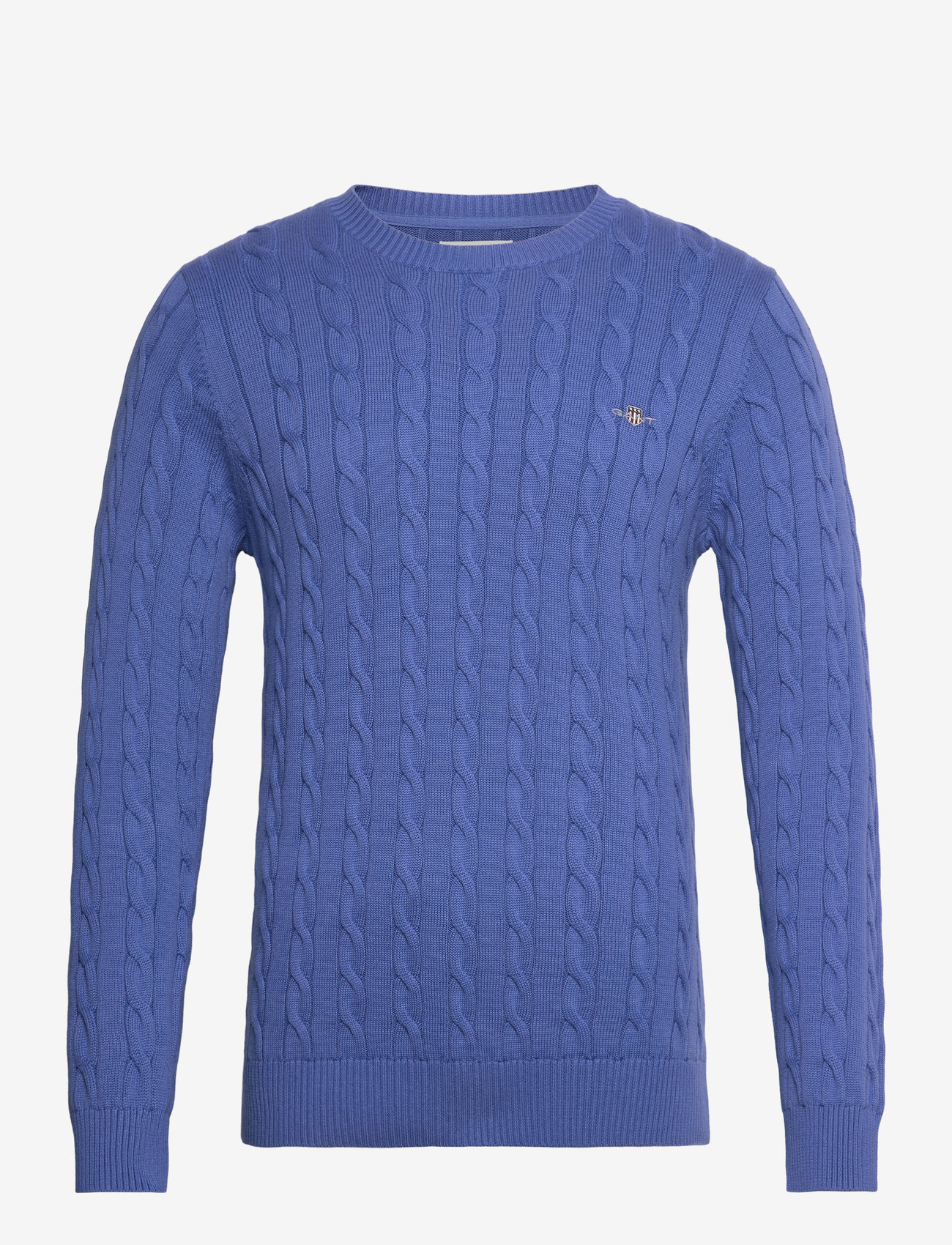 Gant - Classic Cable Knit Sweater - rundhals - rich blue - 1